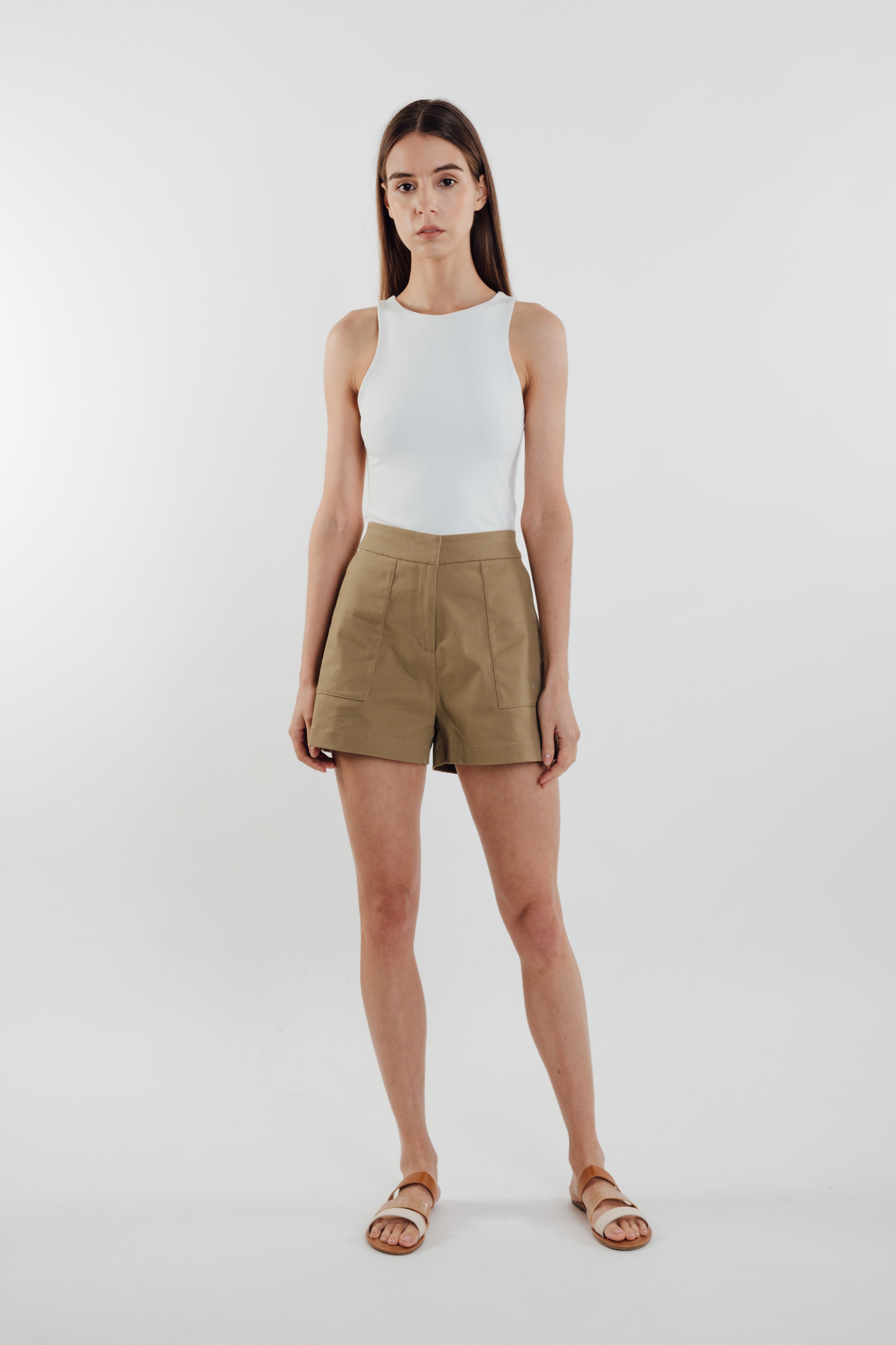 Jersey Blend Tank in White (Sale)