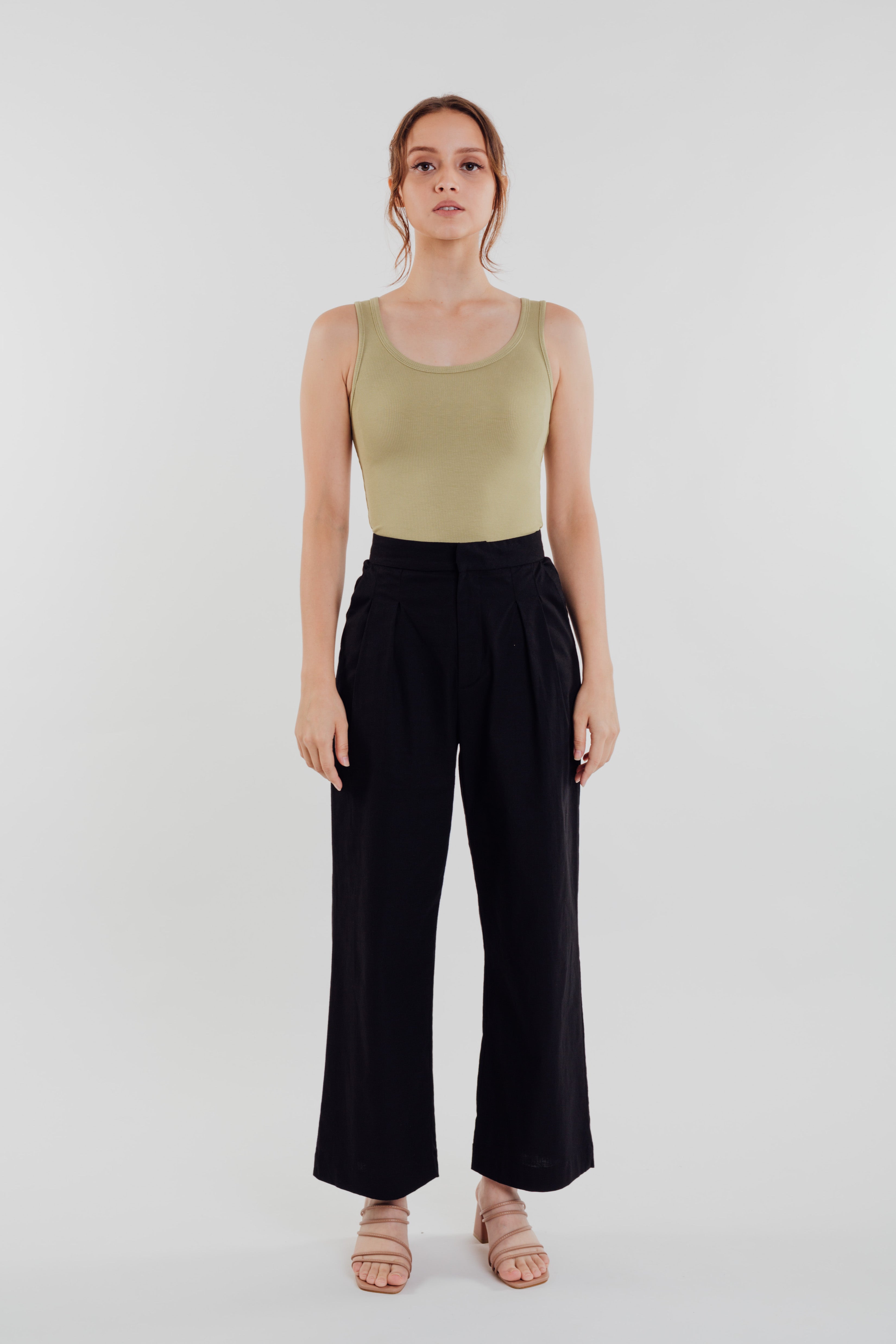 Linen Pants in Black (Sale)