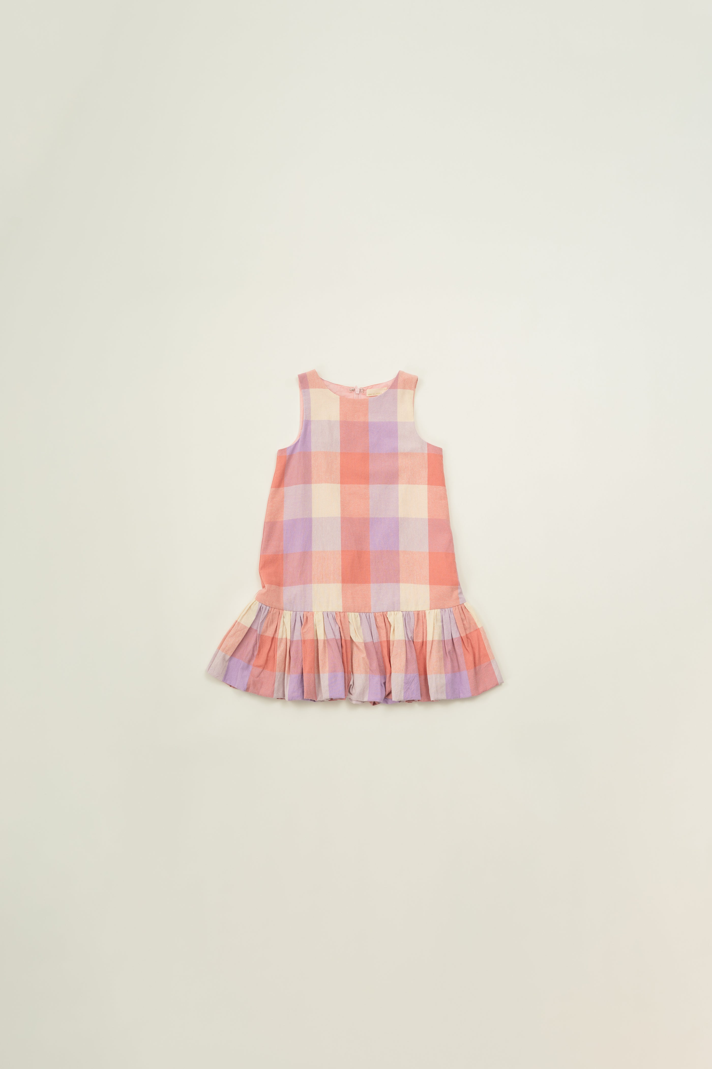 Mini Bubble Hem Dress in Joie Gingham