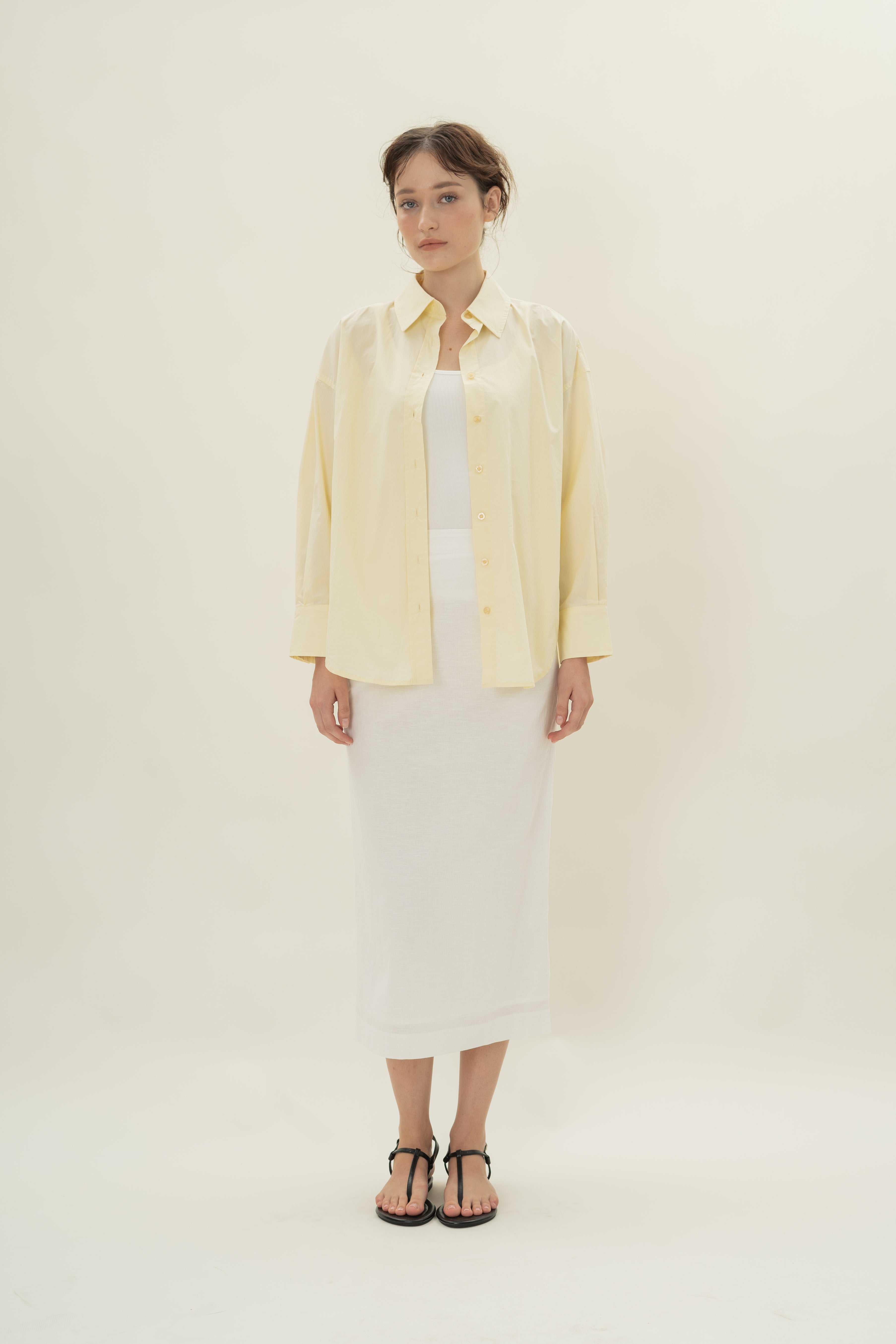 Cruise Long Sleeved Shirt in Cotton Souffle