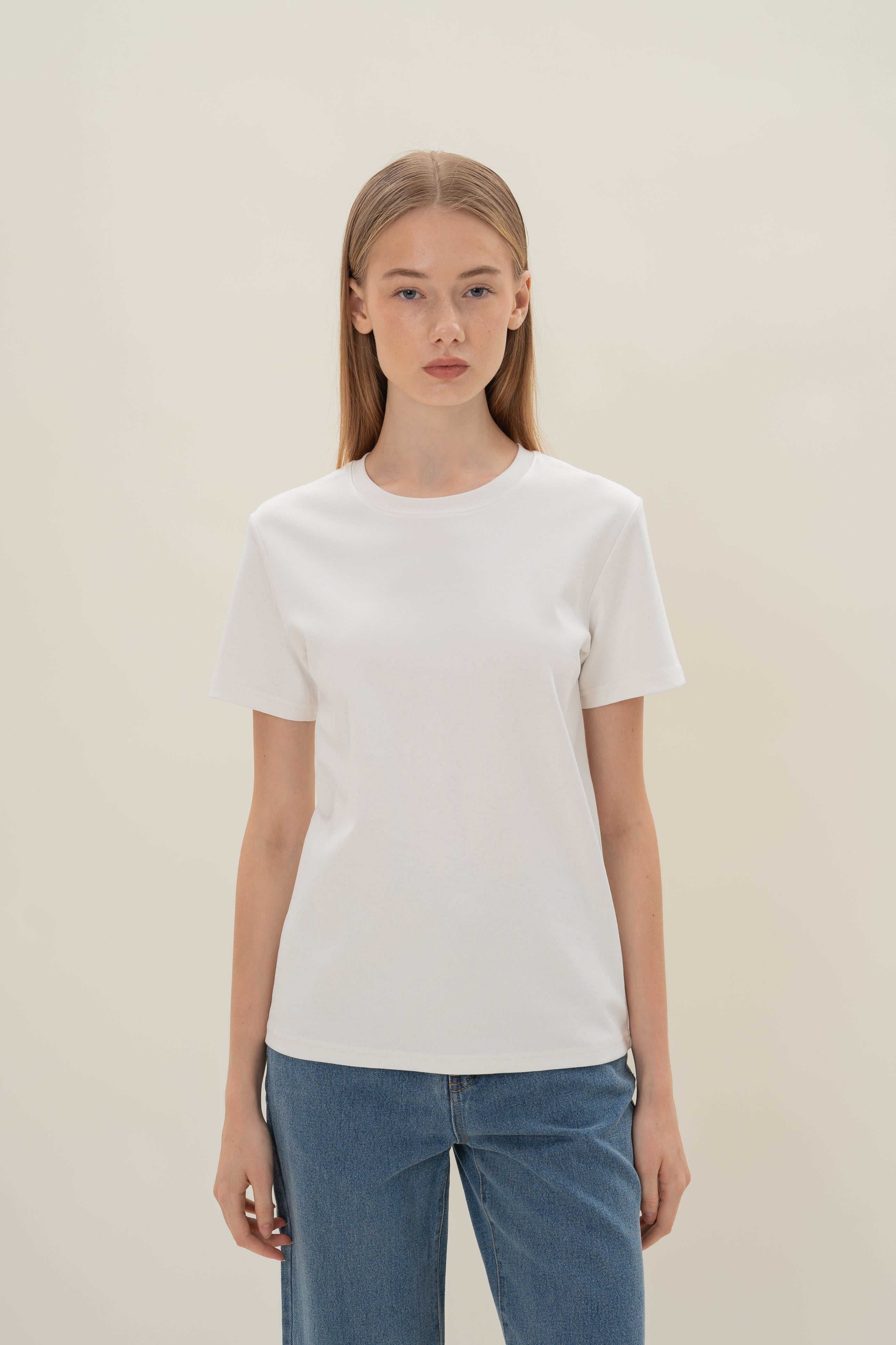 Box Cut Tee in White (N°.05)