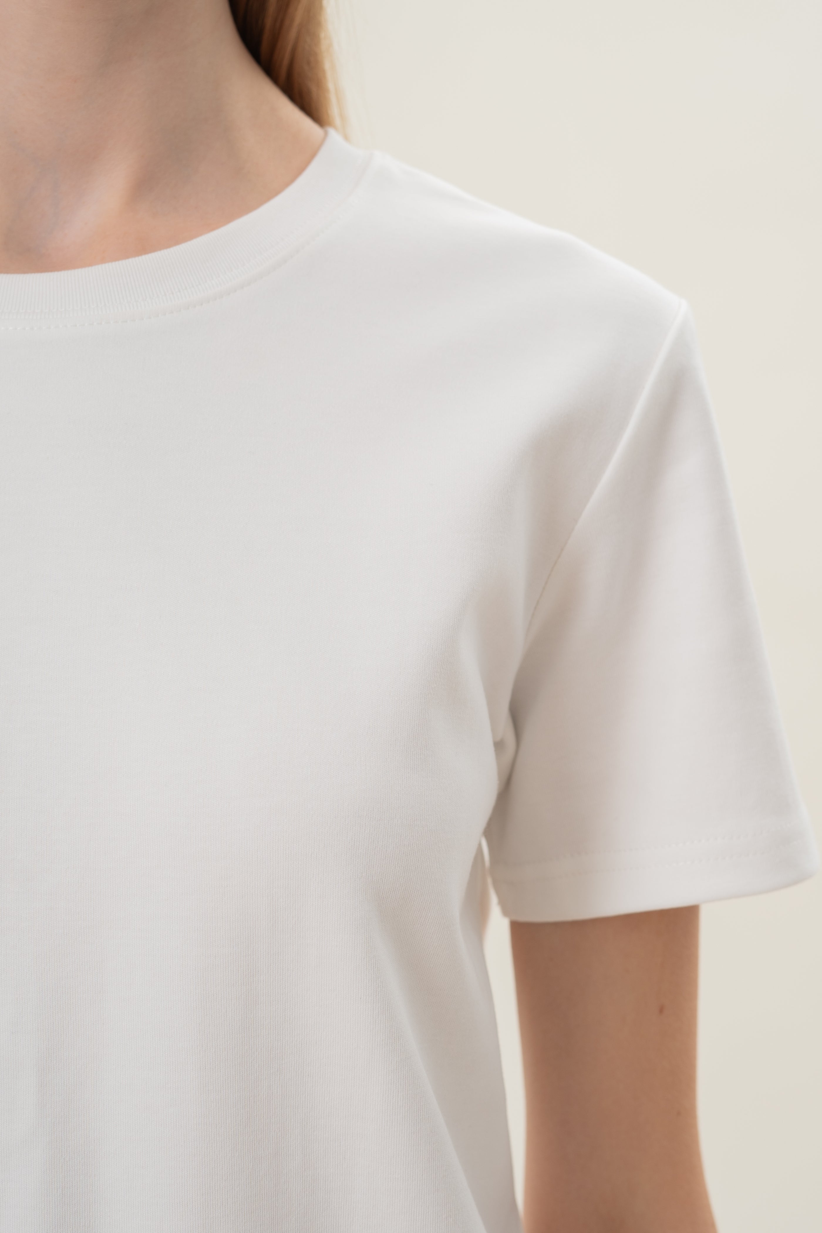 Box Cut Tee in White (N°.05)