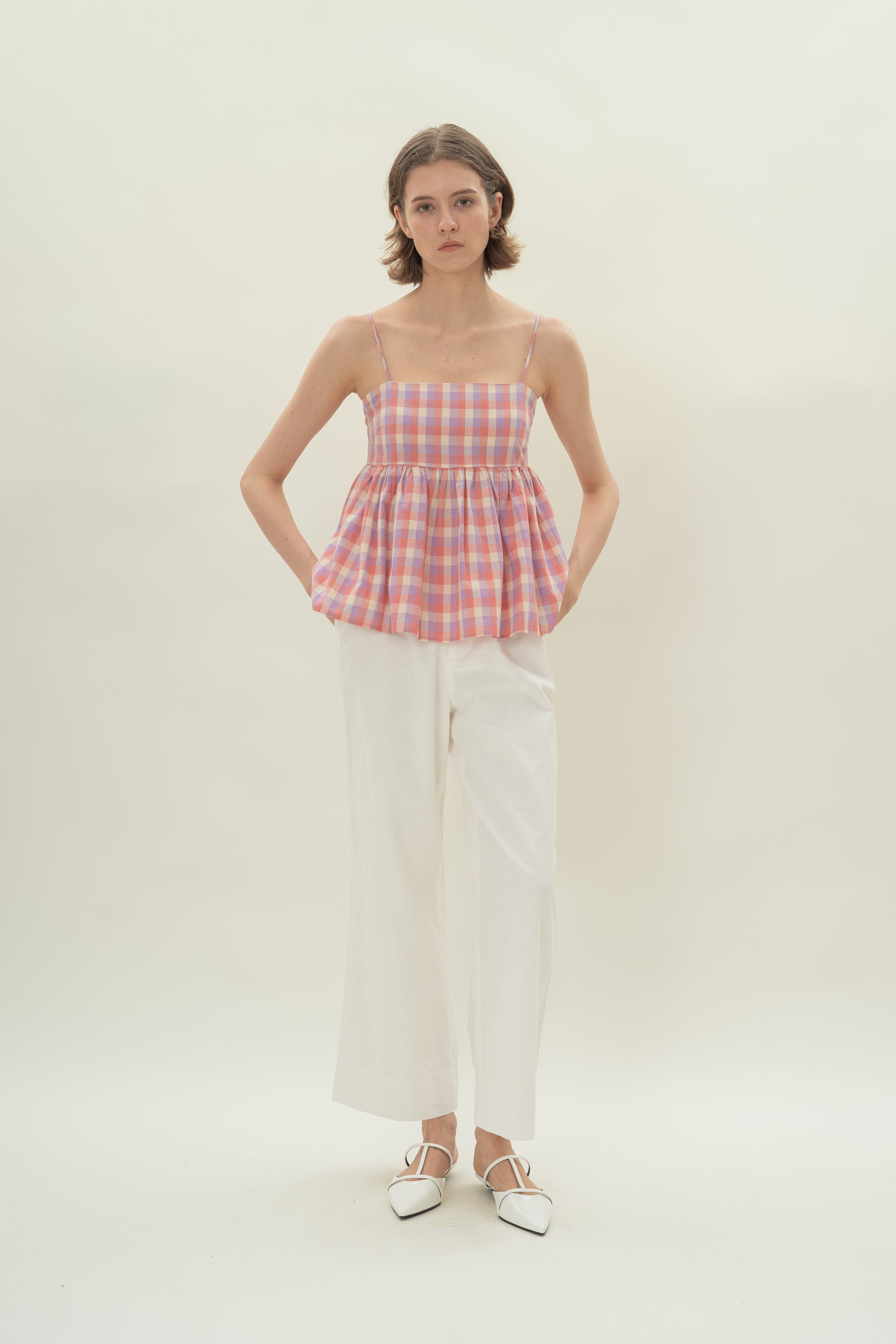 Cami Top in Joie Gingham