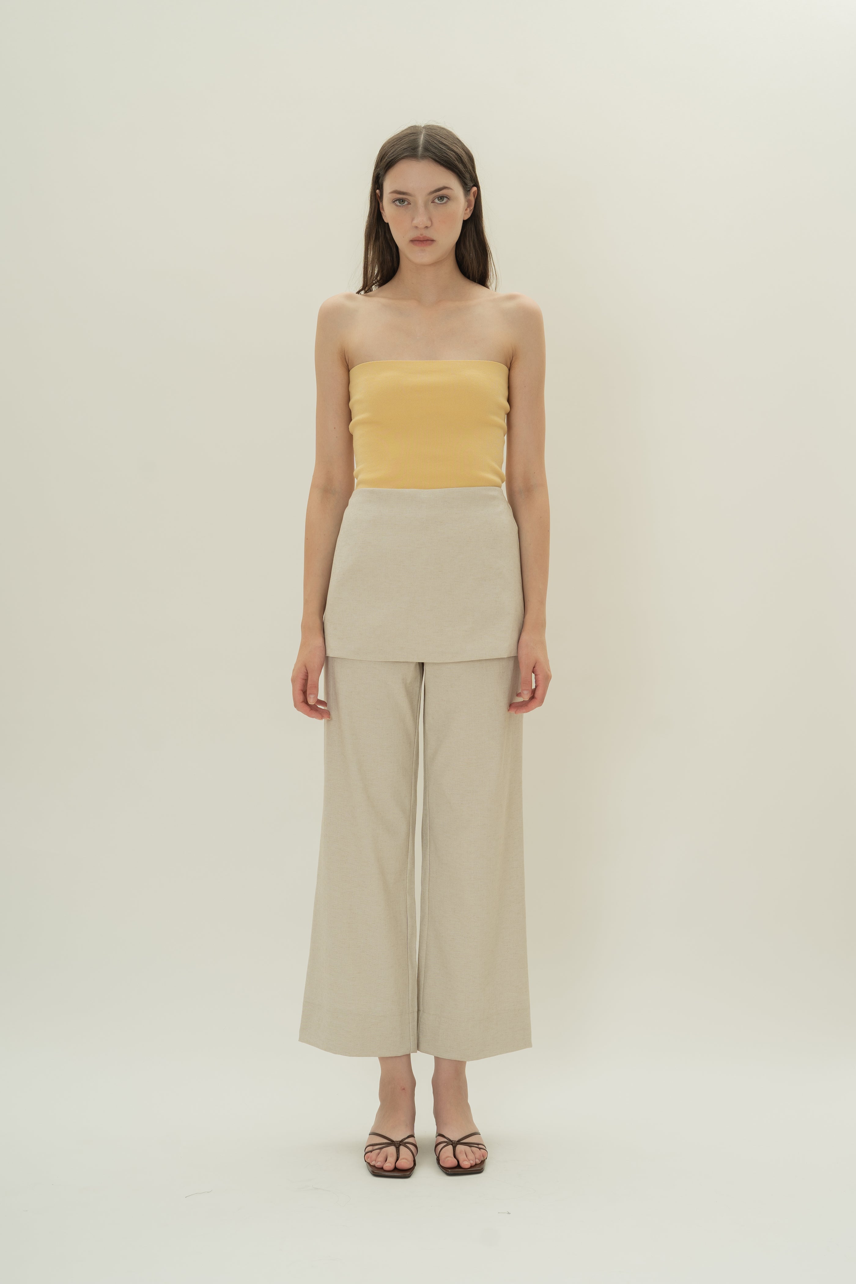Knitted Bandeau in Lemon