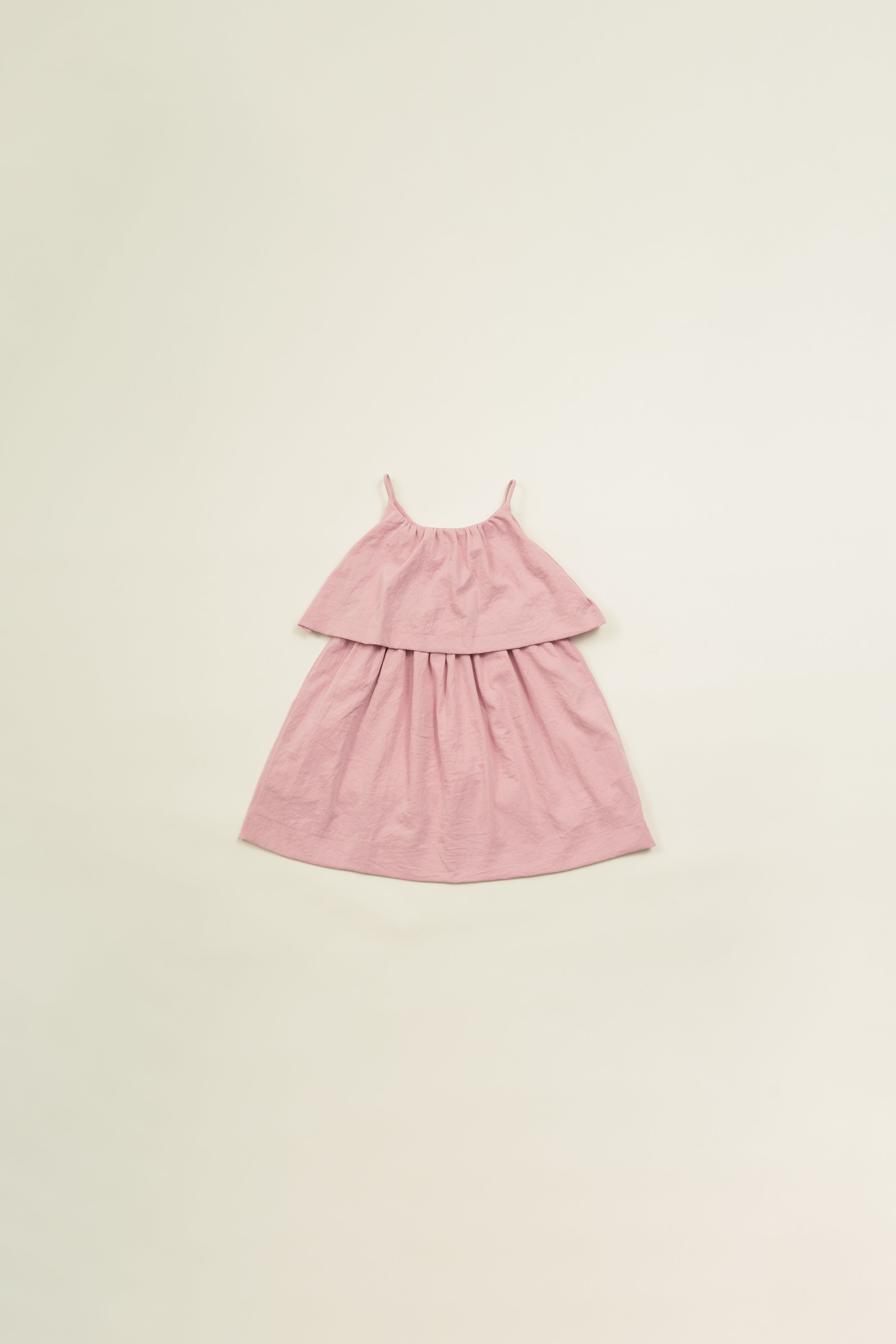 Mini Tiered Layered Dress in Hibiscus