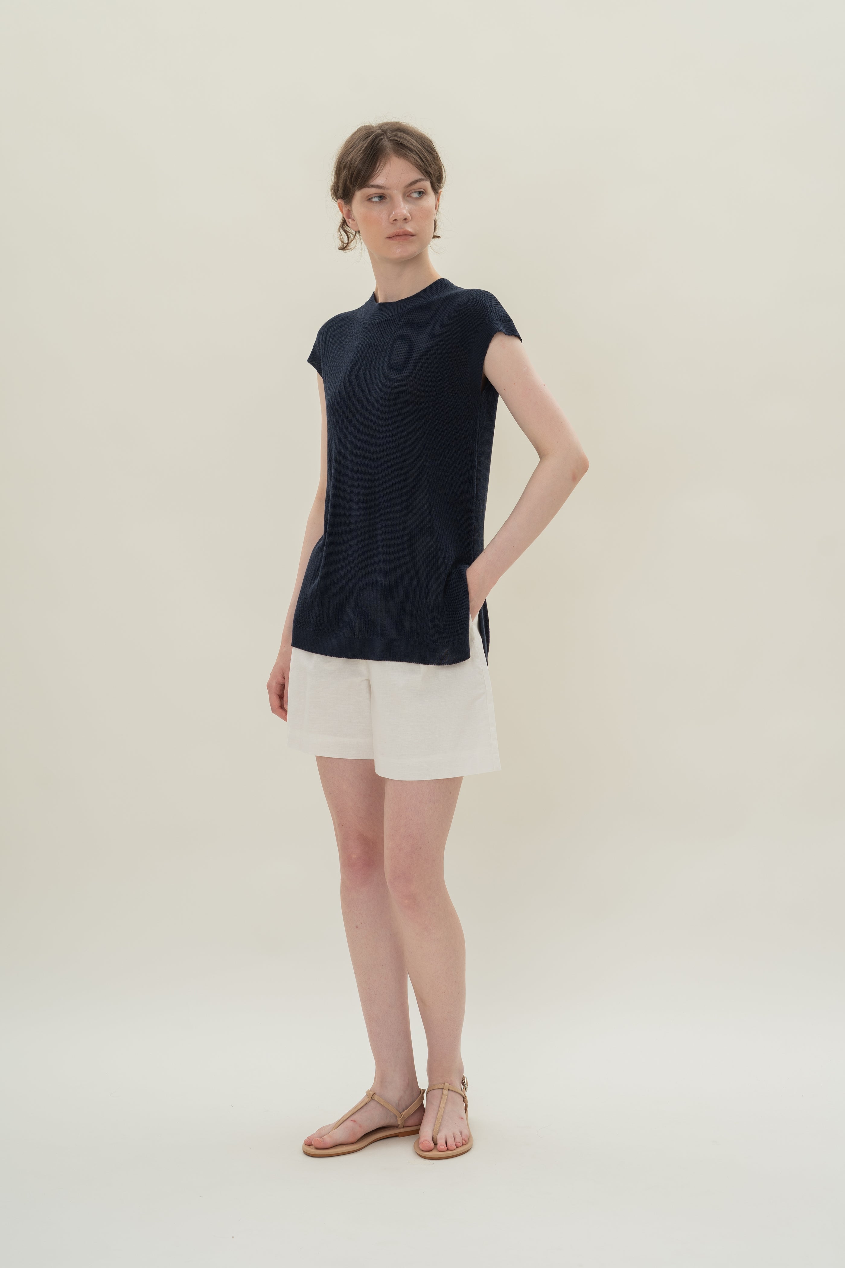 Knitted Tunic in Midnight