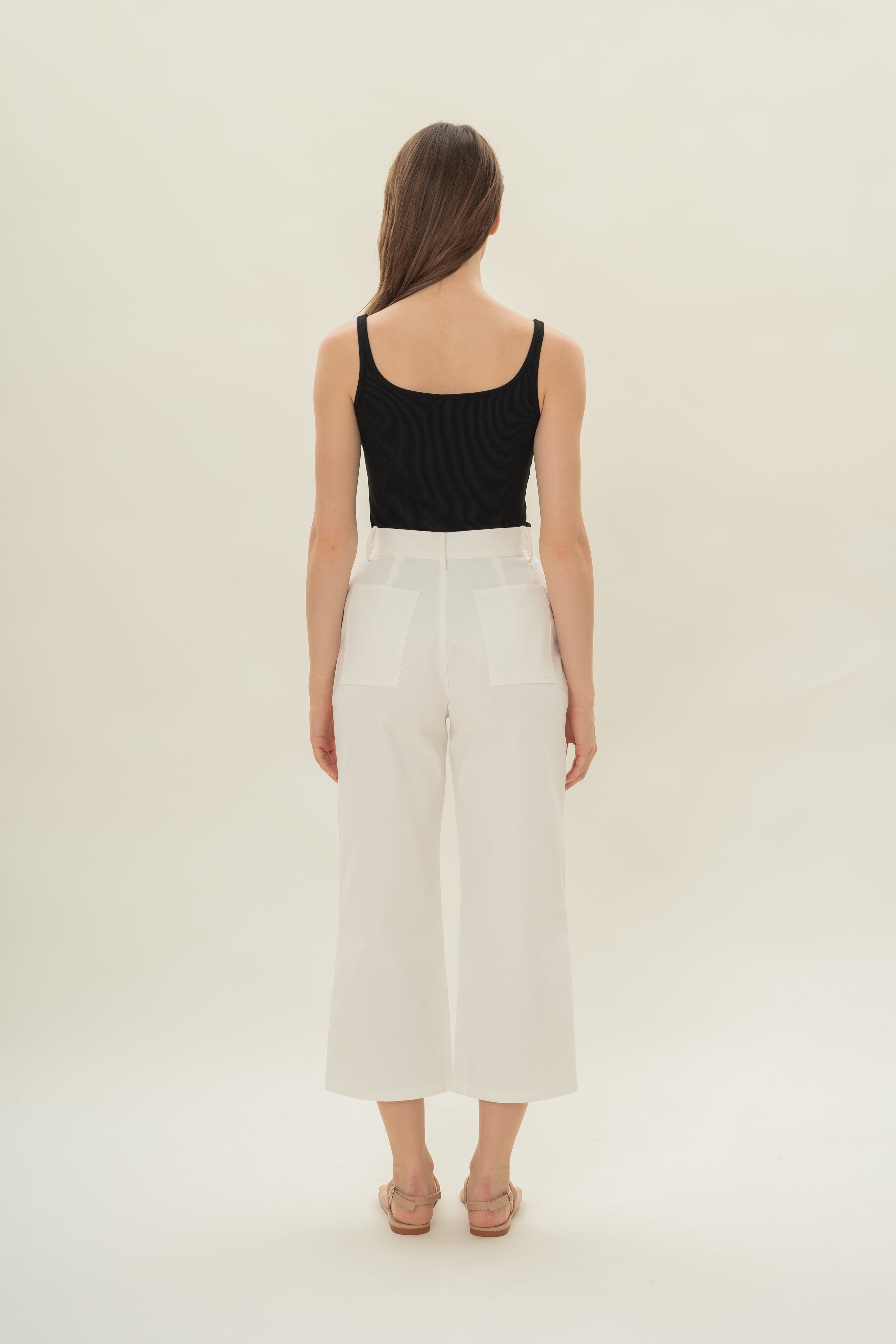 Classic Cotton Culottes in White