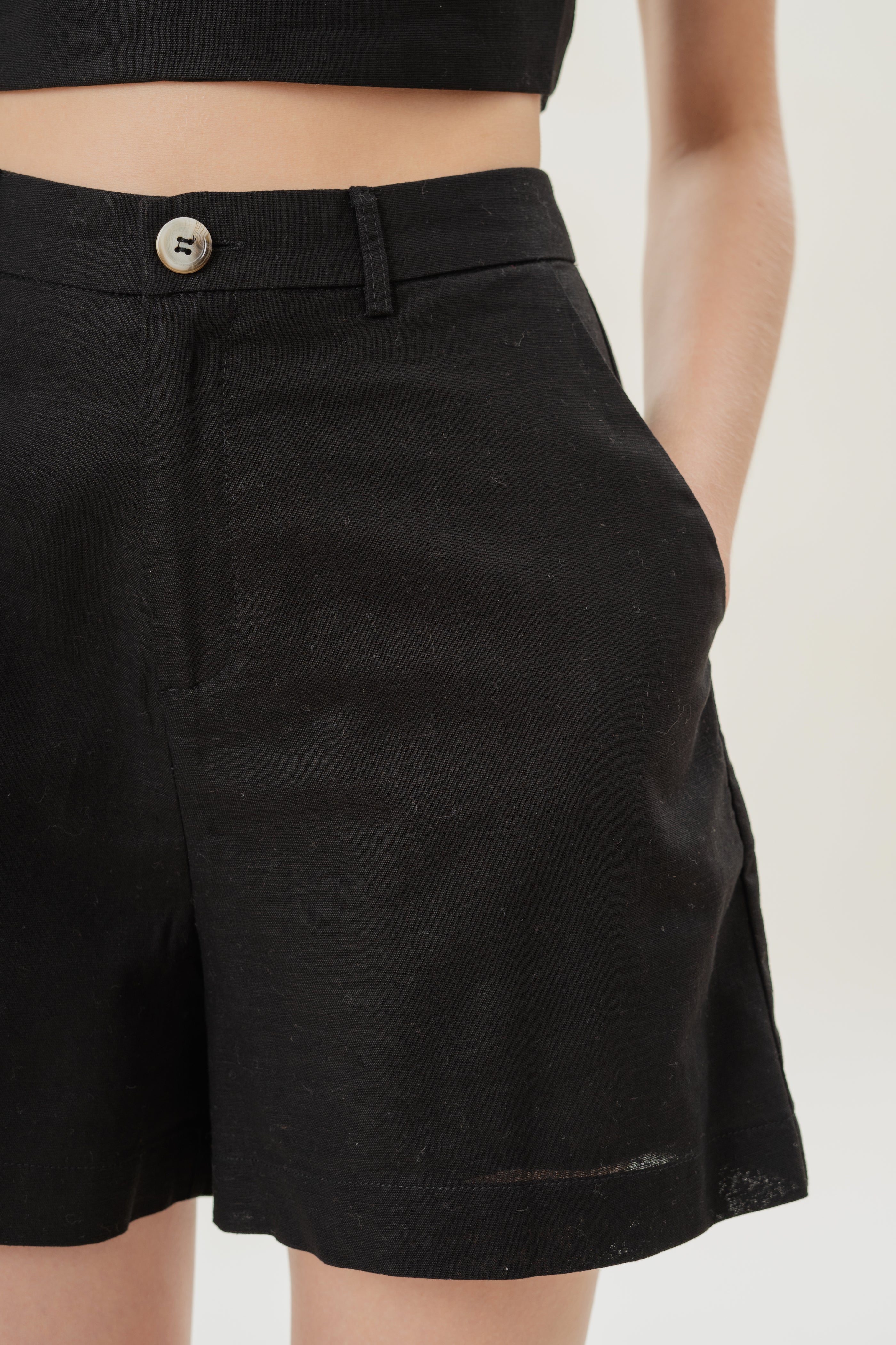 Tailored Shorts in Black