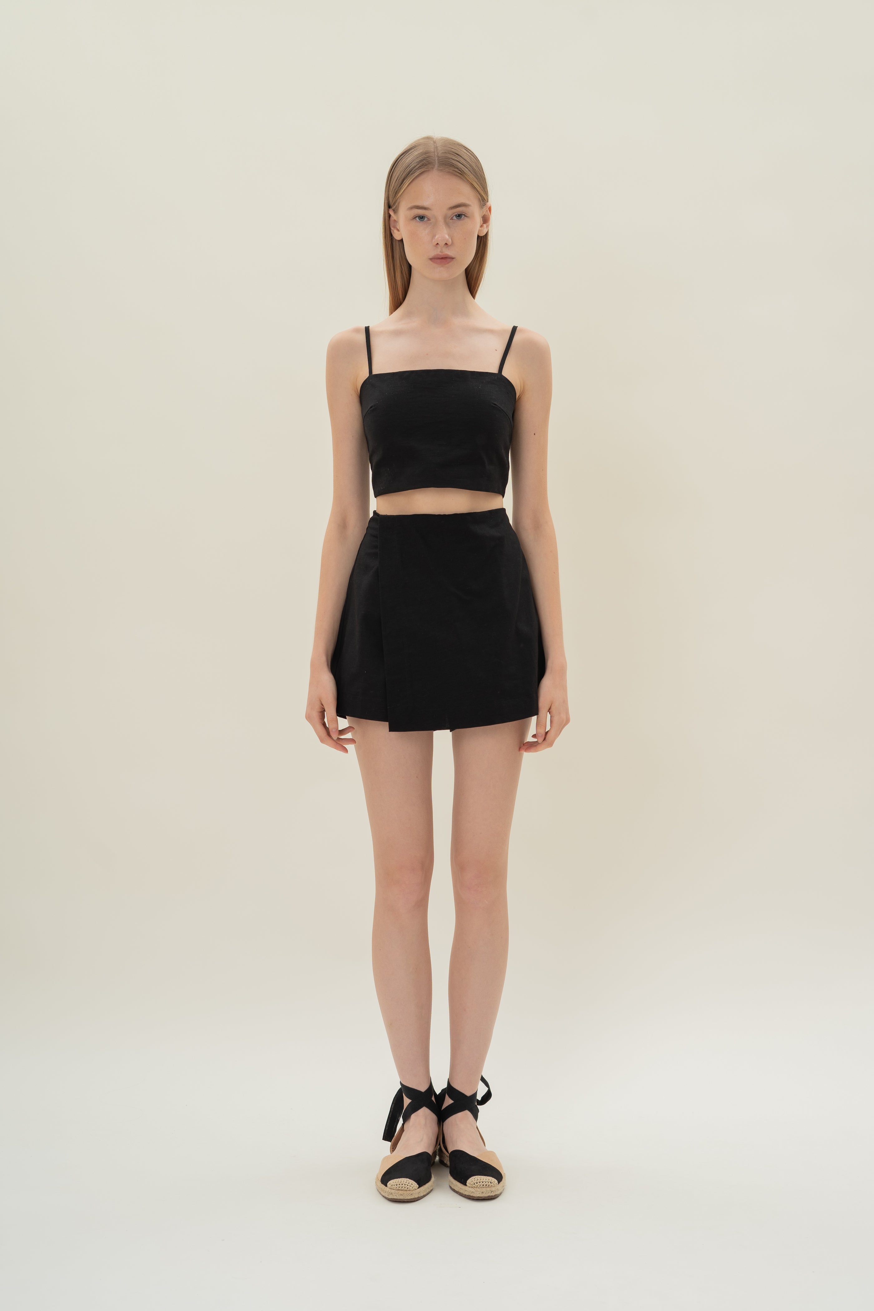 Wrap Skort in Black