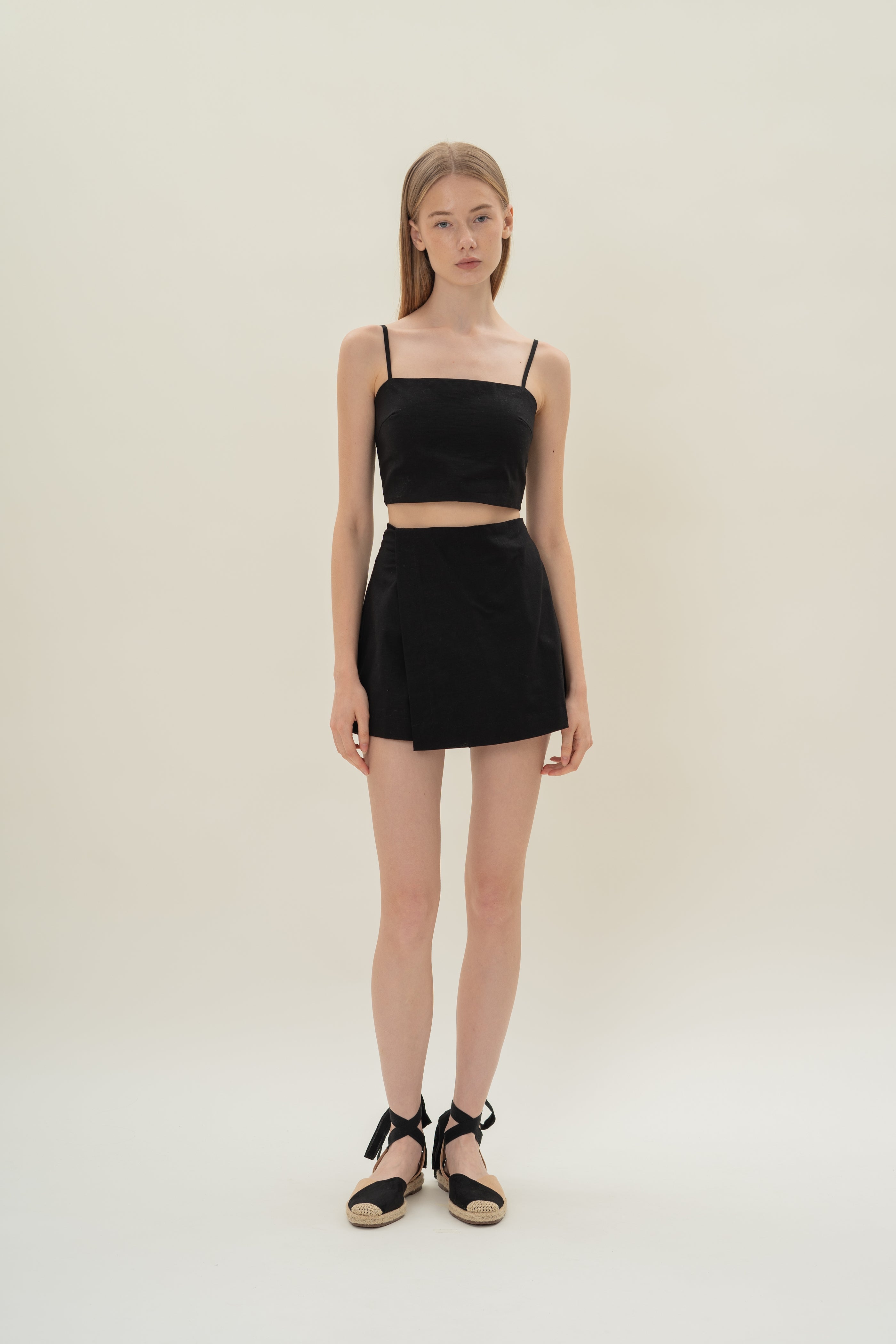 Wrap Skort in Black