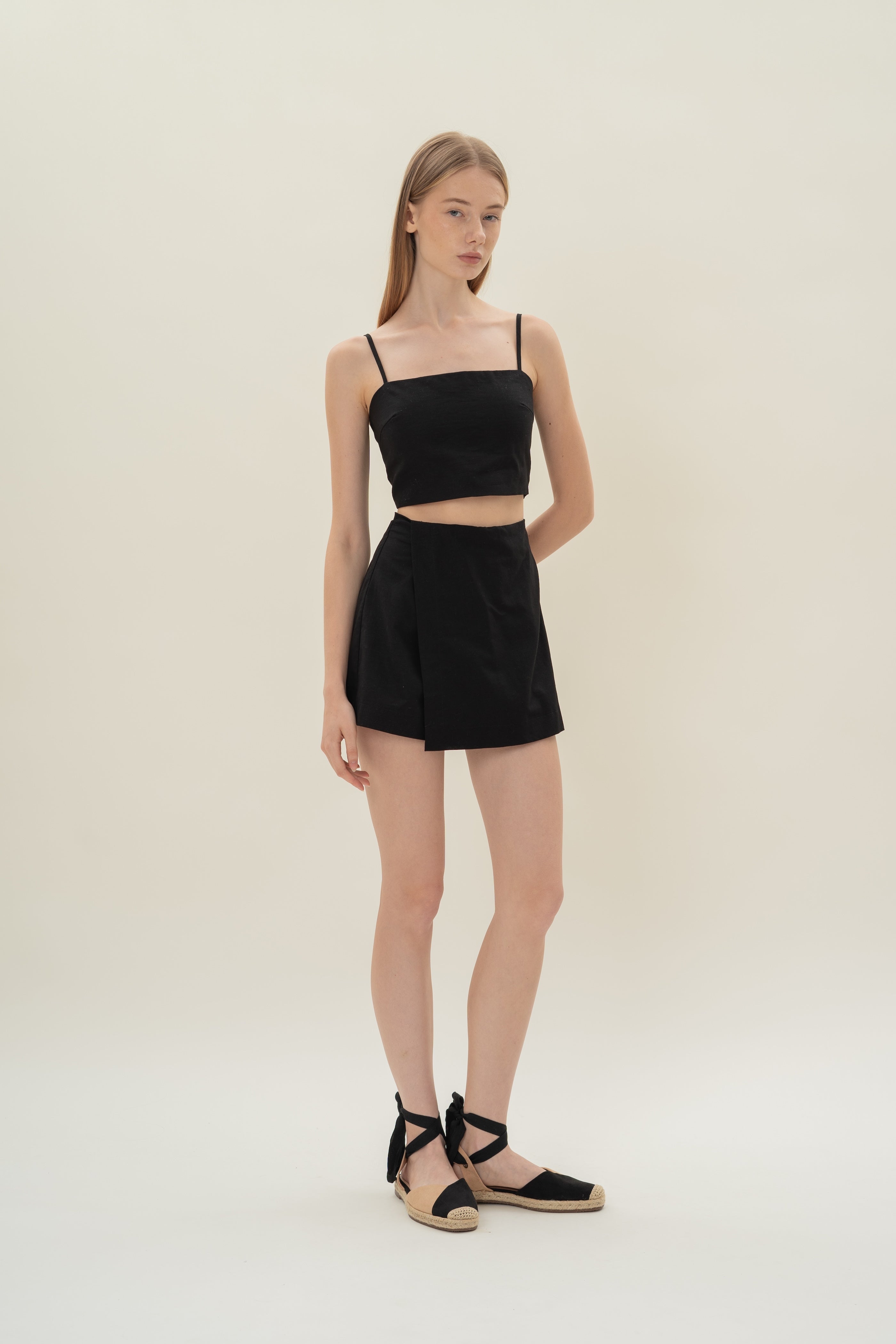 Wrap Skort in Black
