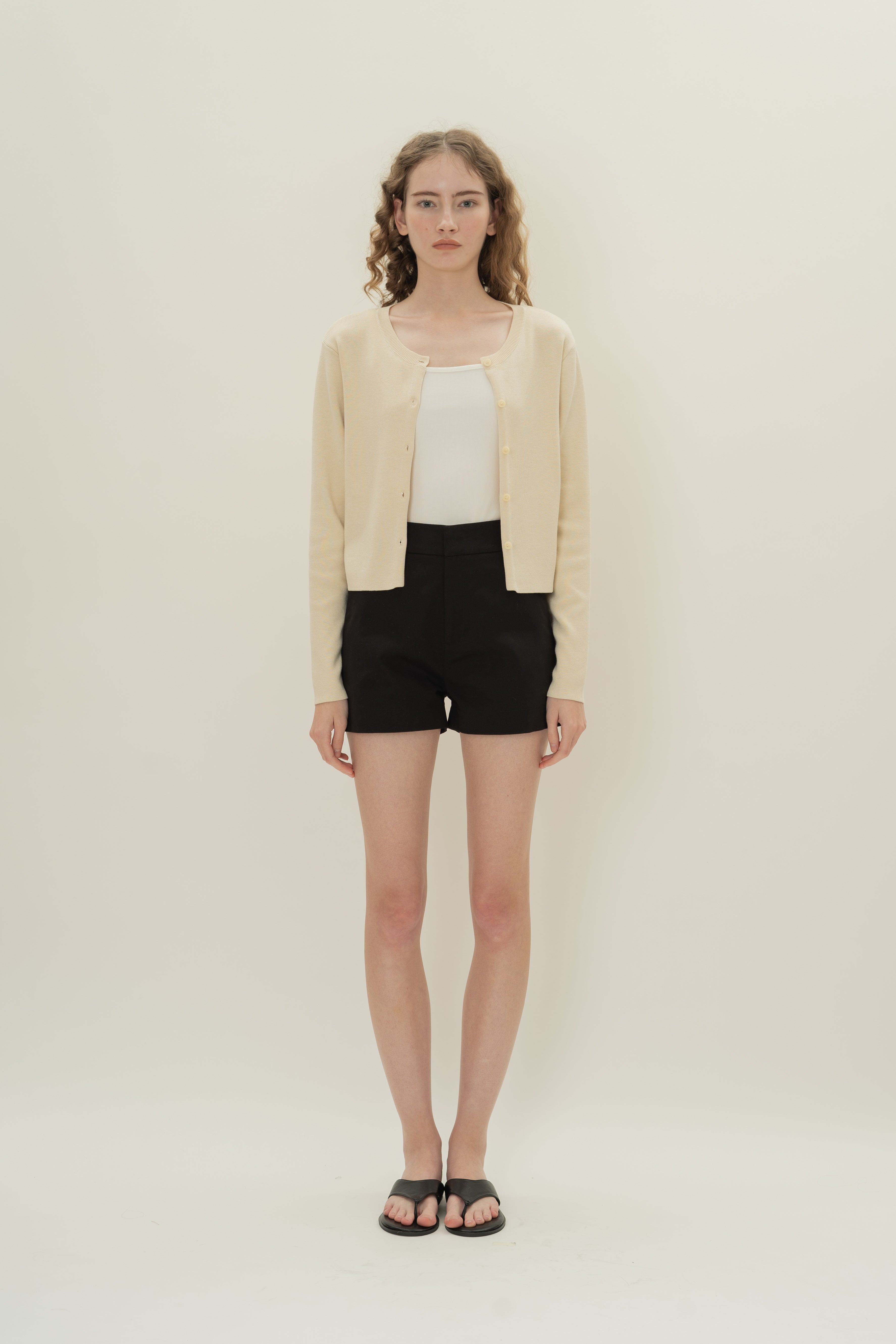 Classic Cotton Shorts in Black