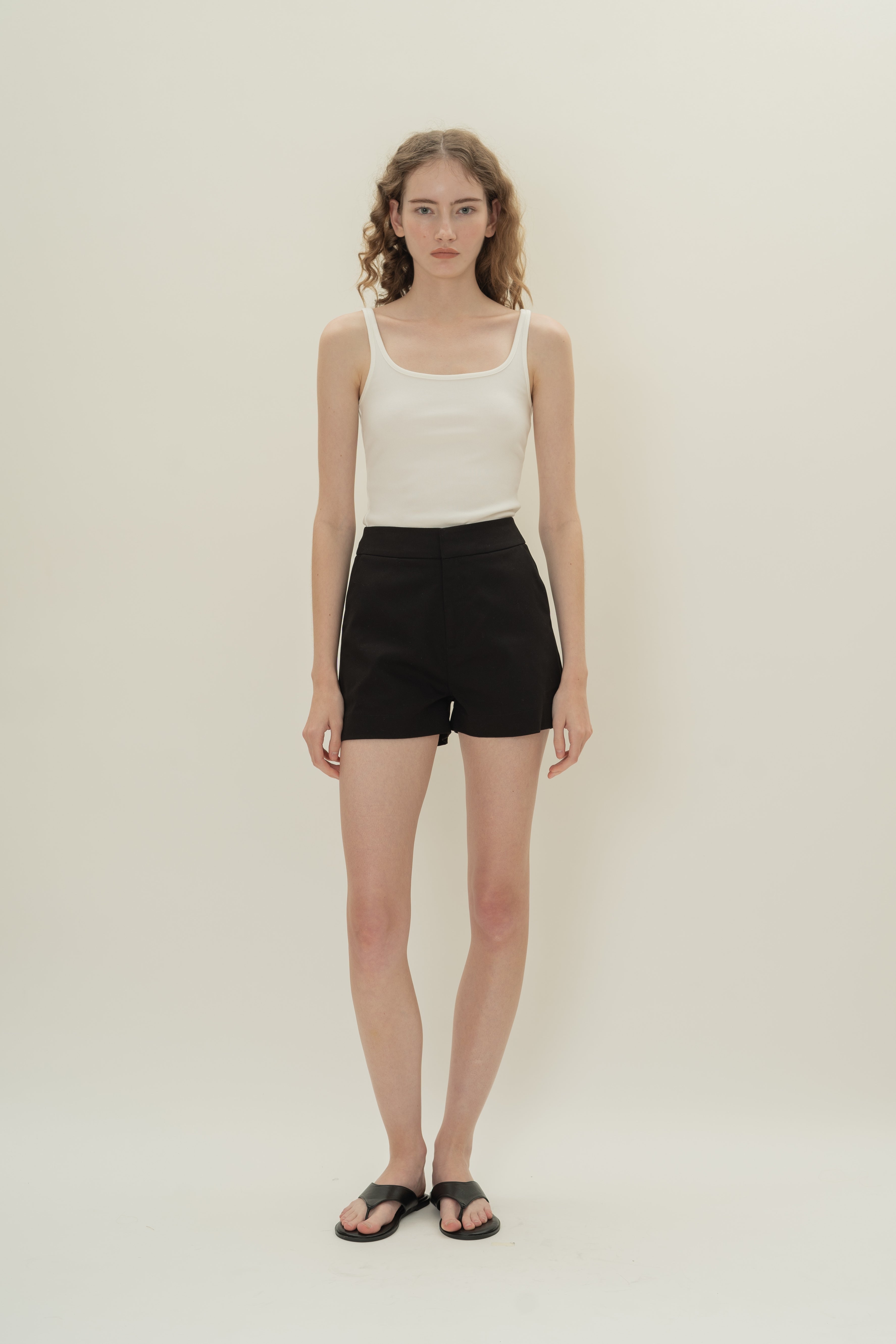 Classic Cotton Shorts in Black