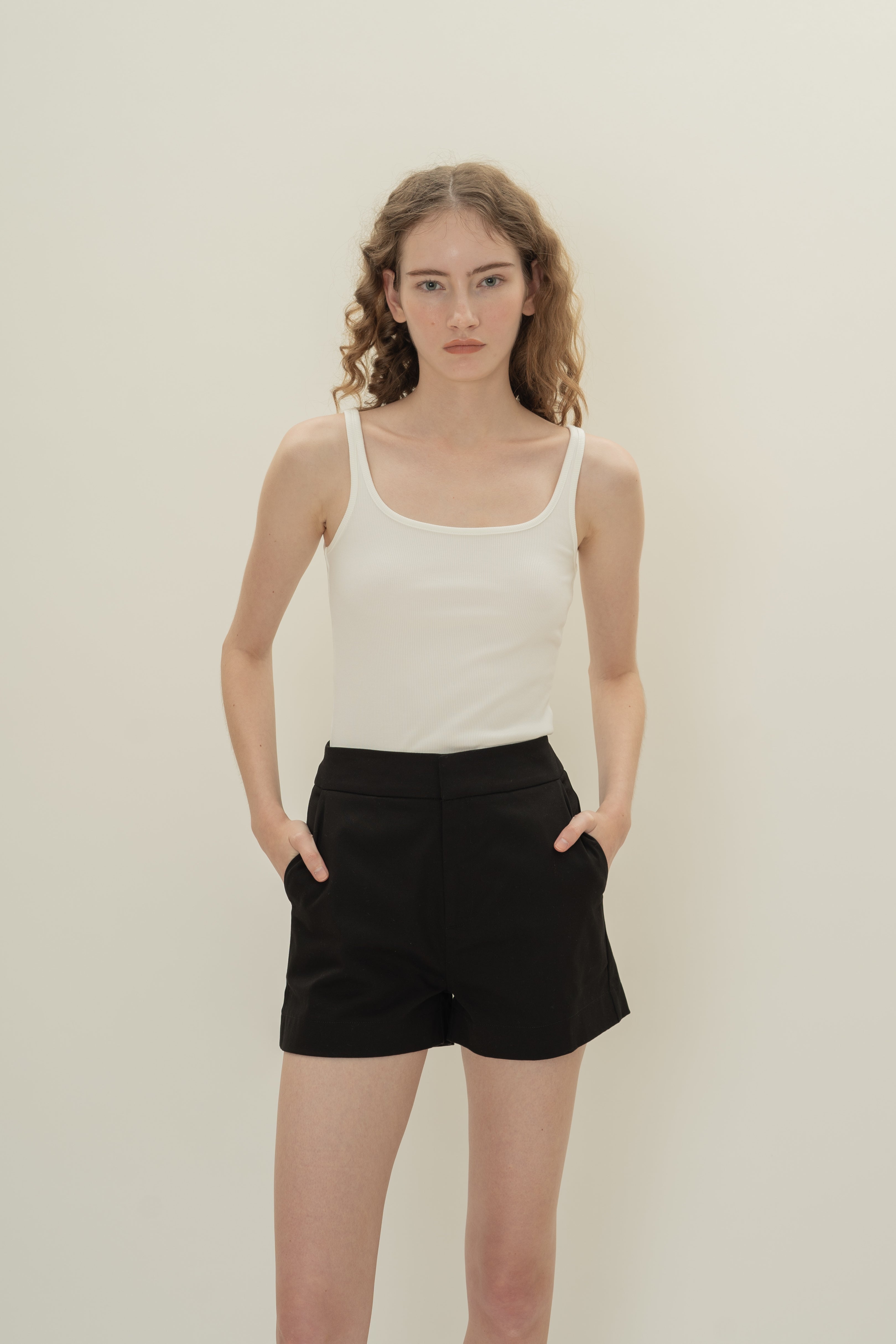 Classic Cotton Shorts in Black