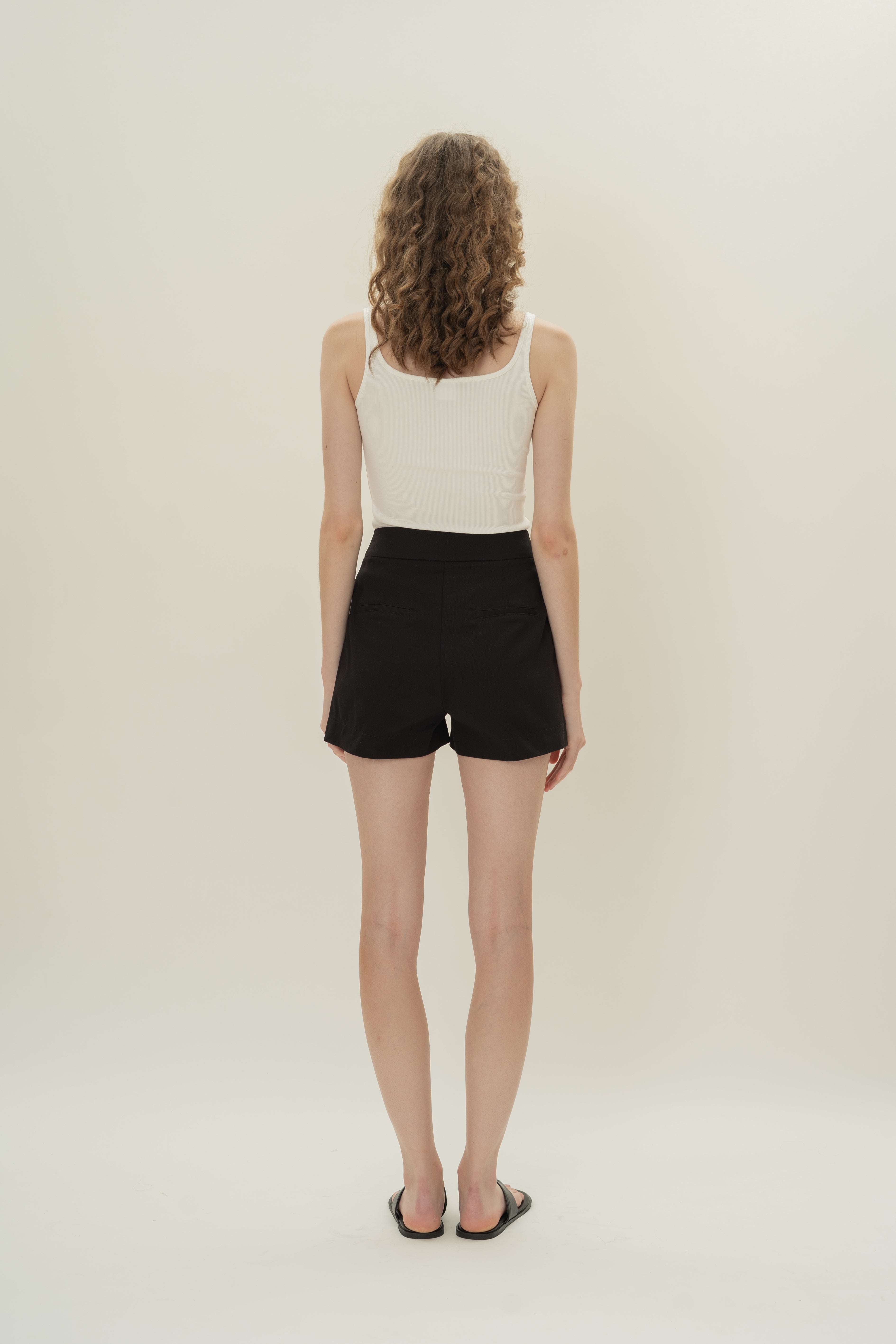 Classic Cotton Shorts in Black