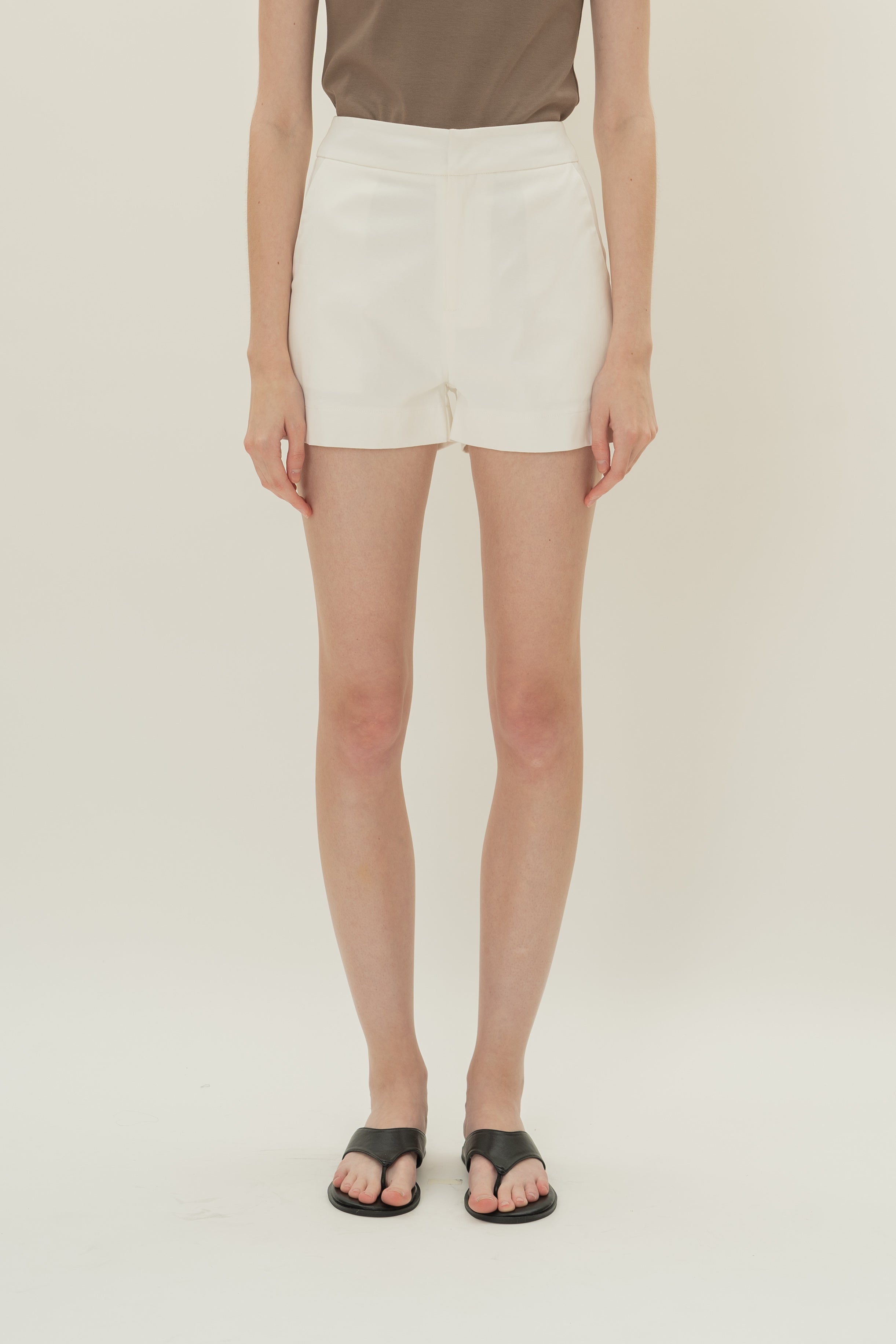 Classic Cotton Shorts in White