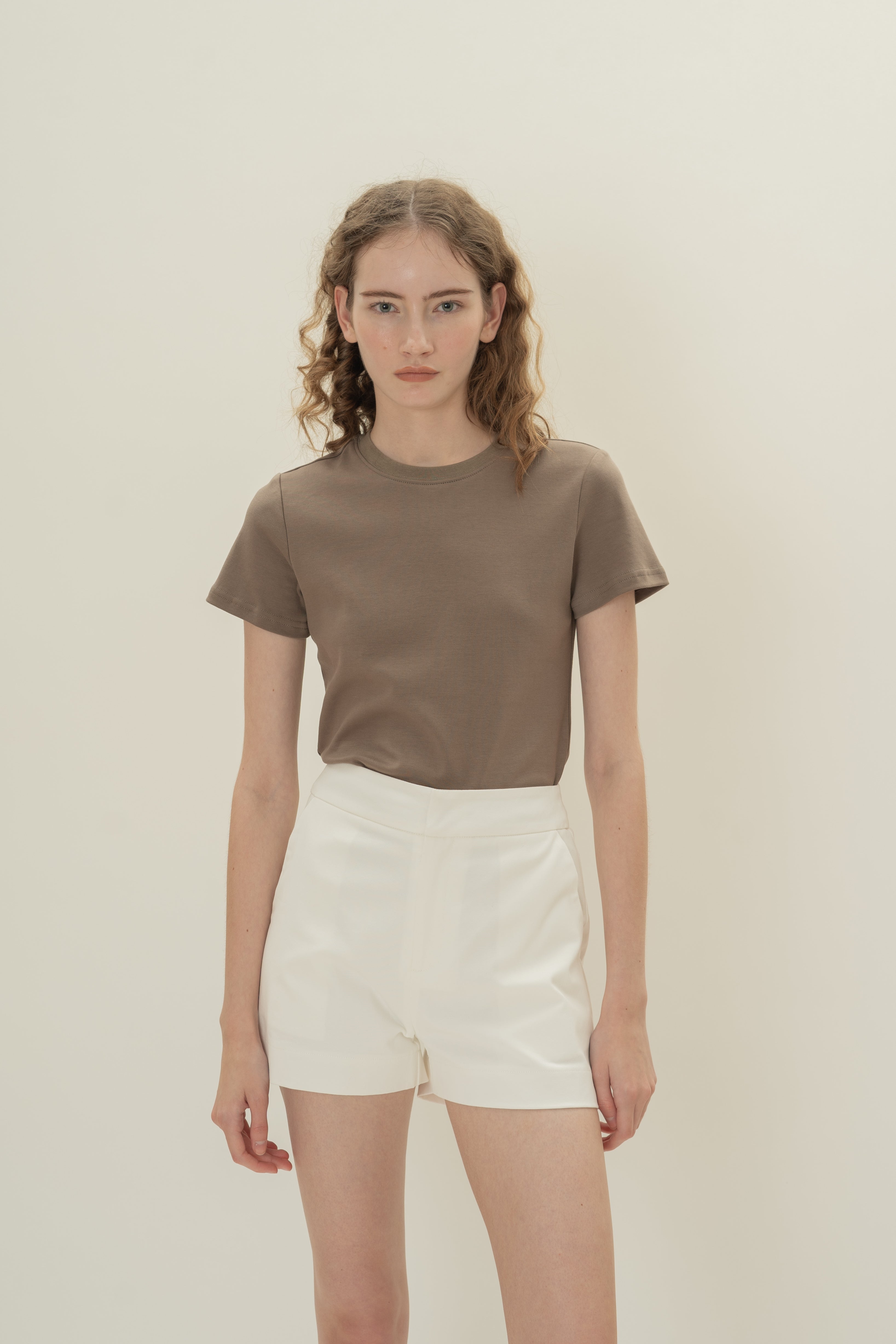 Classic Cotton Shorts in White