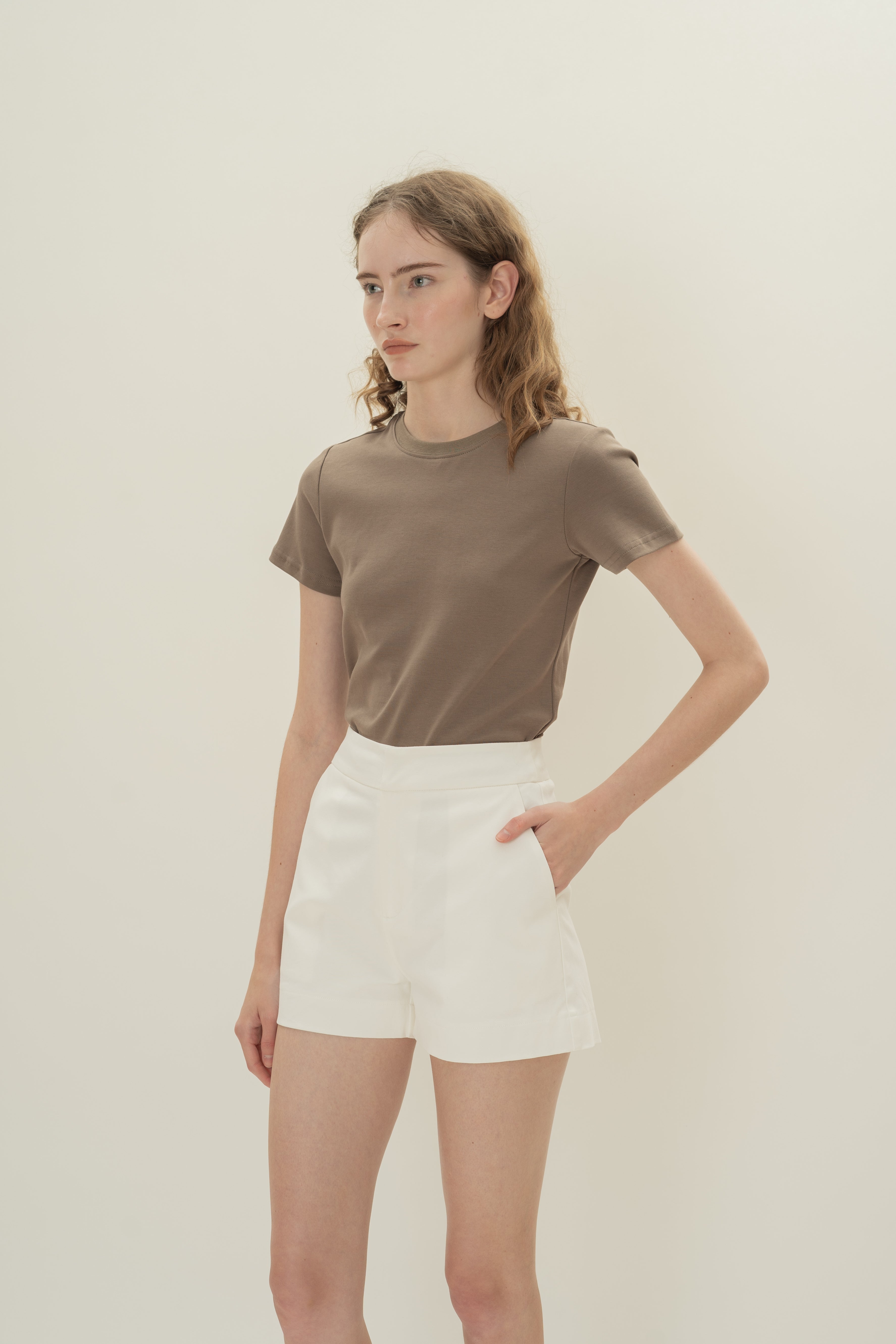 Classic Cotton Shorts in White