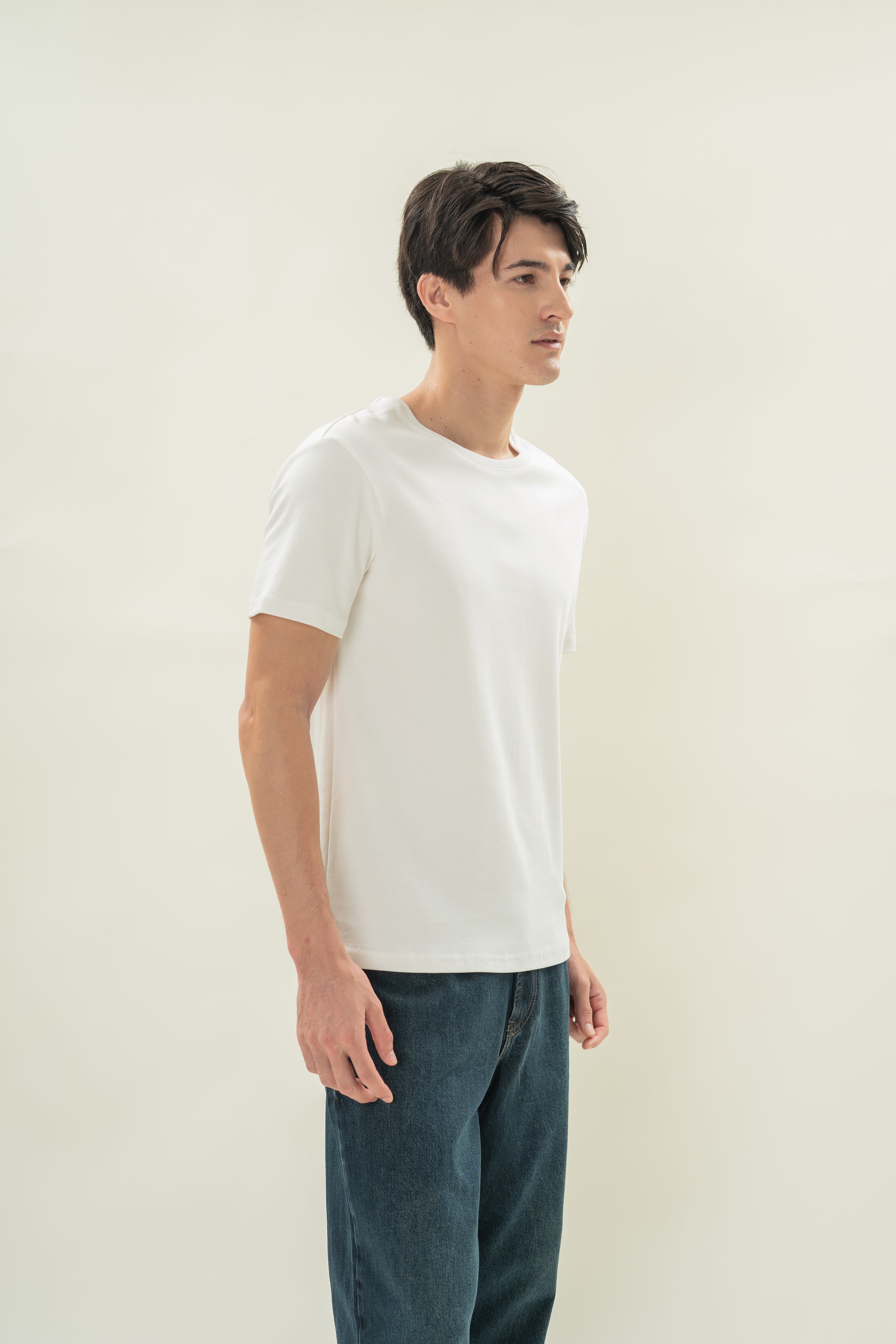 Men's Slim Fit Tee (N°.08) in White (Coming soon)