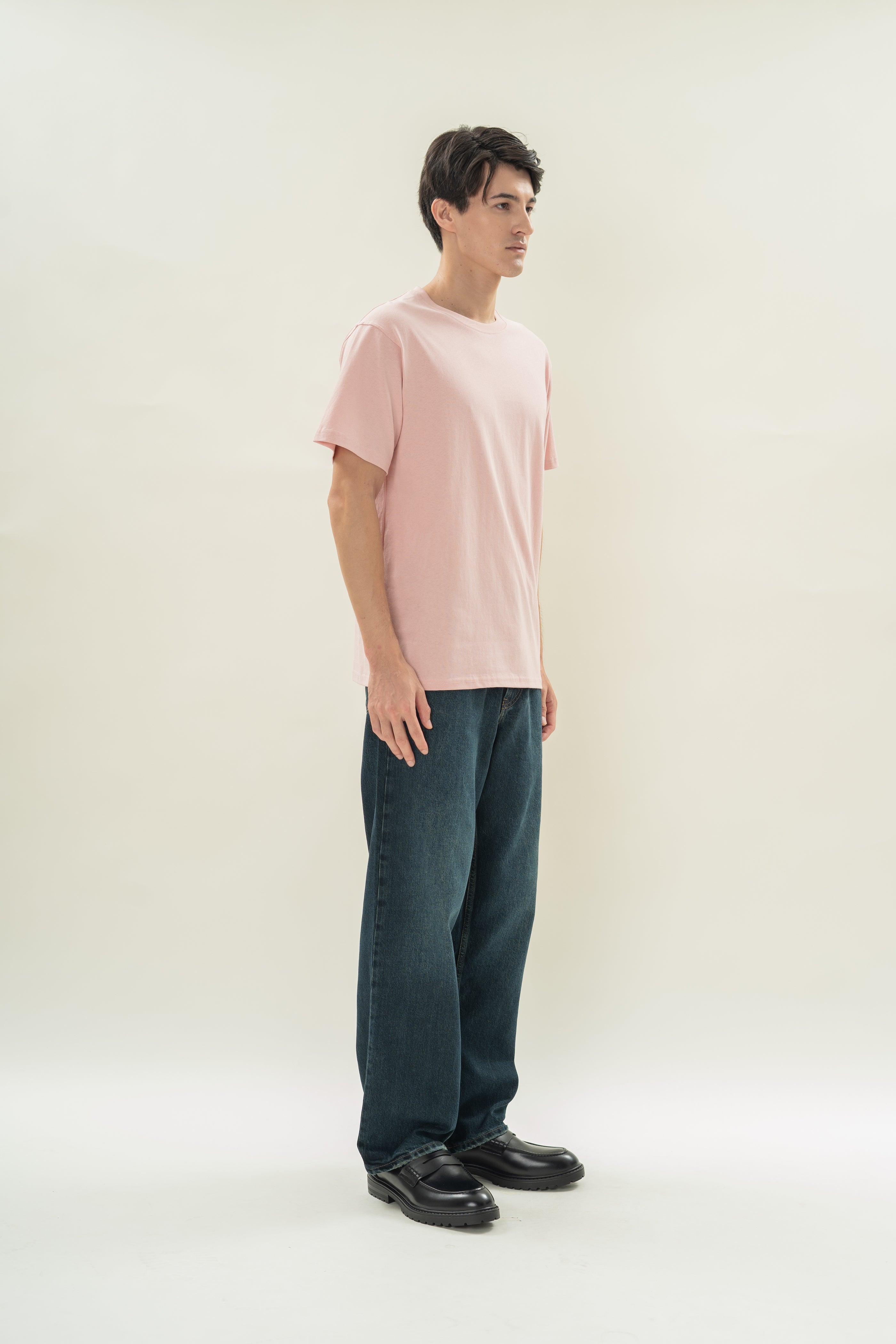 Men's Oversized Tee (N°.06) in Petal Pink