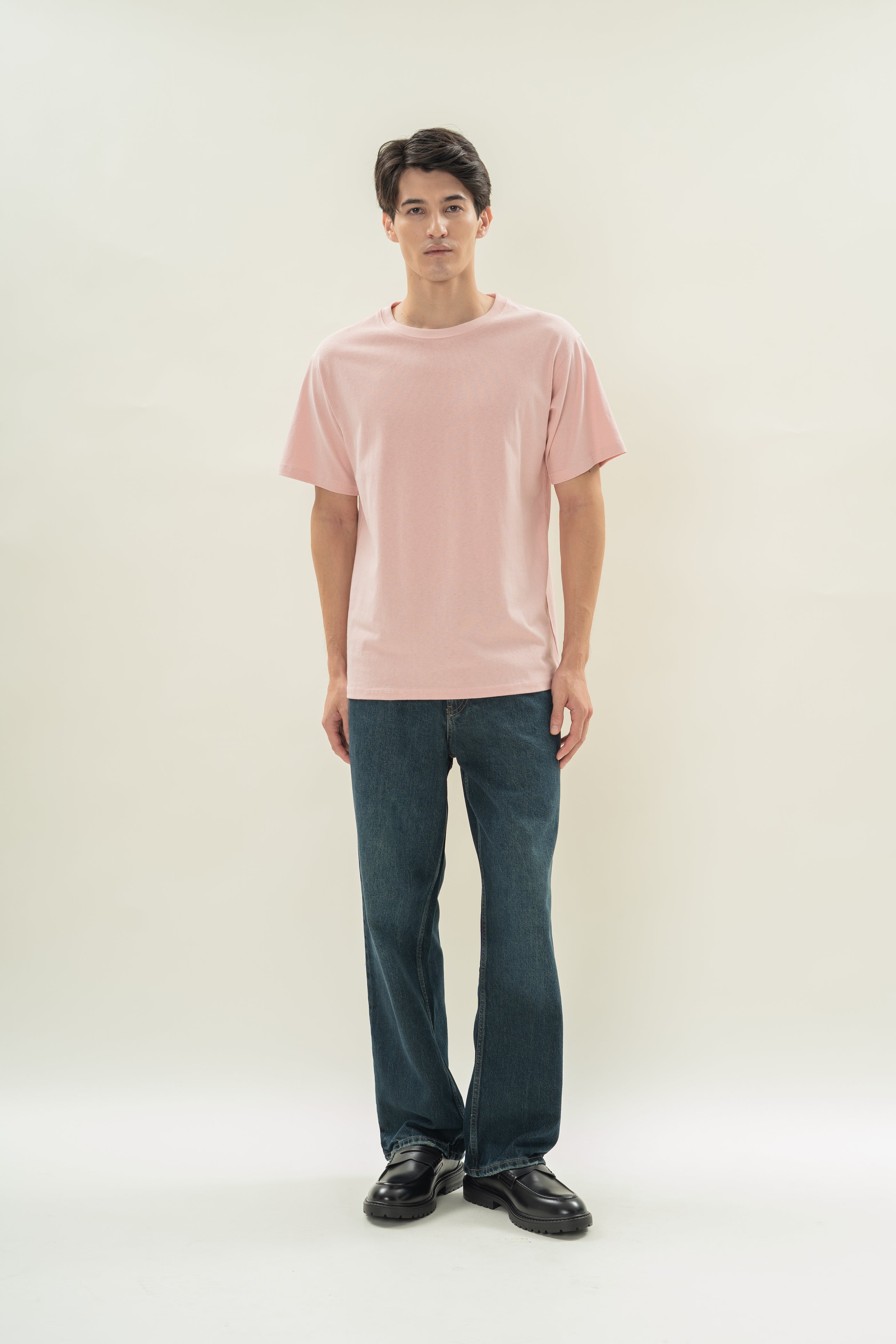 Men's Oversized Tee (N°.06) in Petal Pink