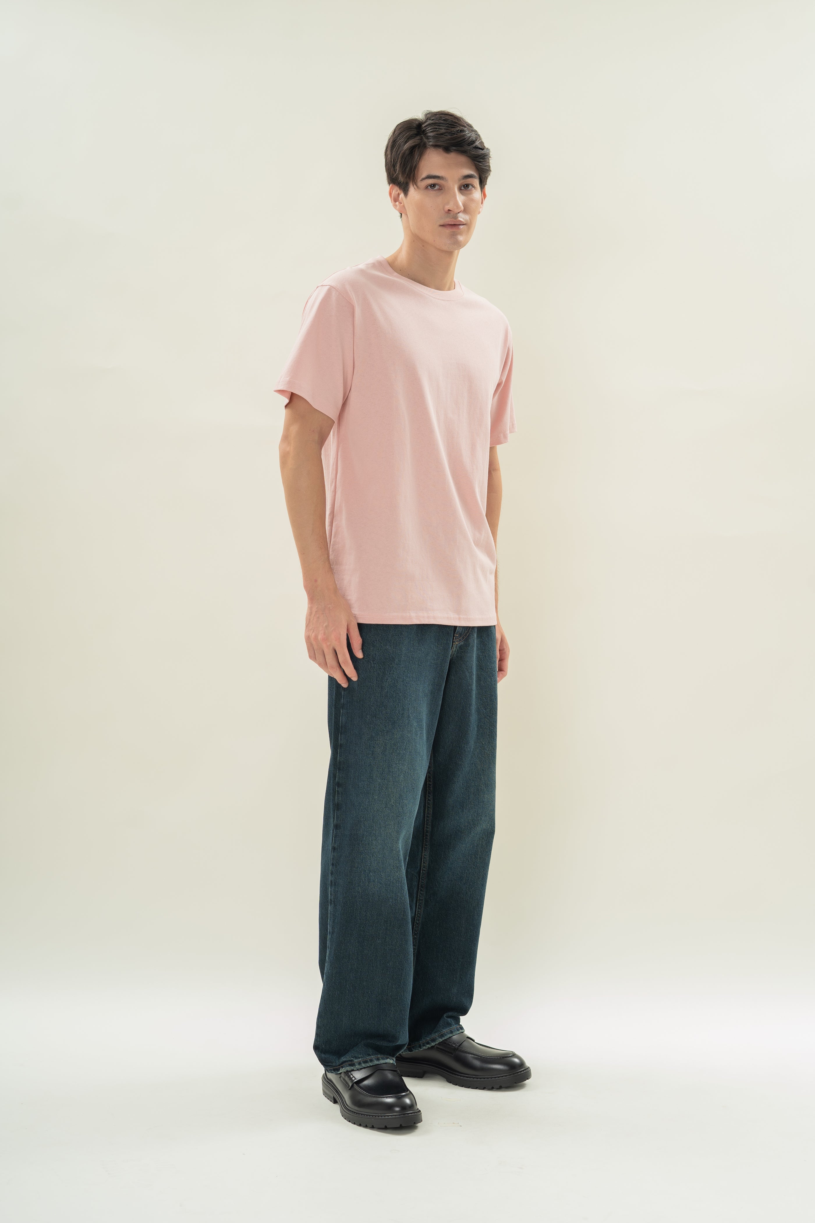 Men's Oversized Tee (N°.06) in Petal Pink