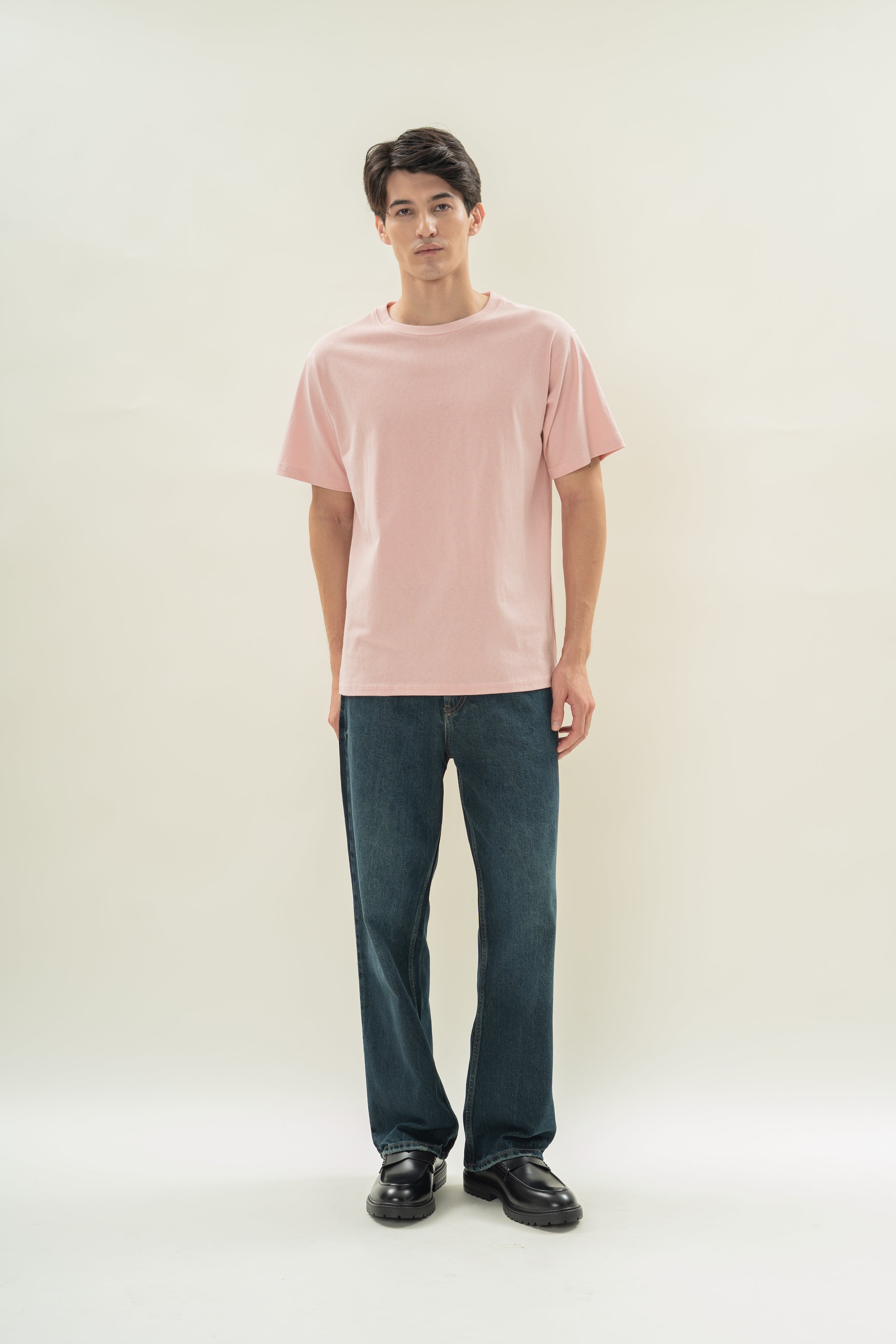 Men's Oversized Tee (N°.06) in Petal Pink