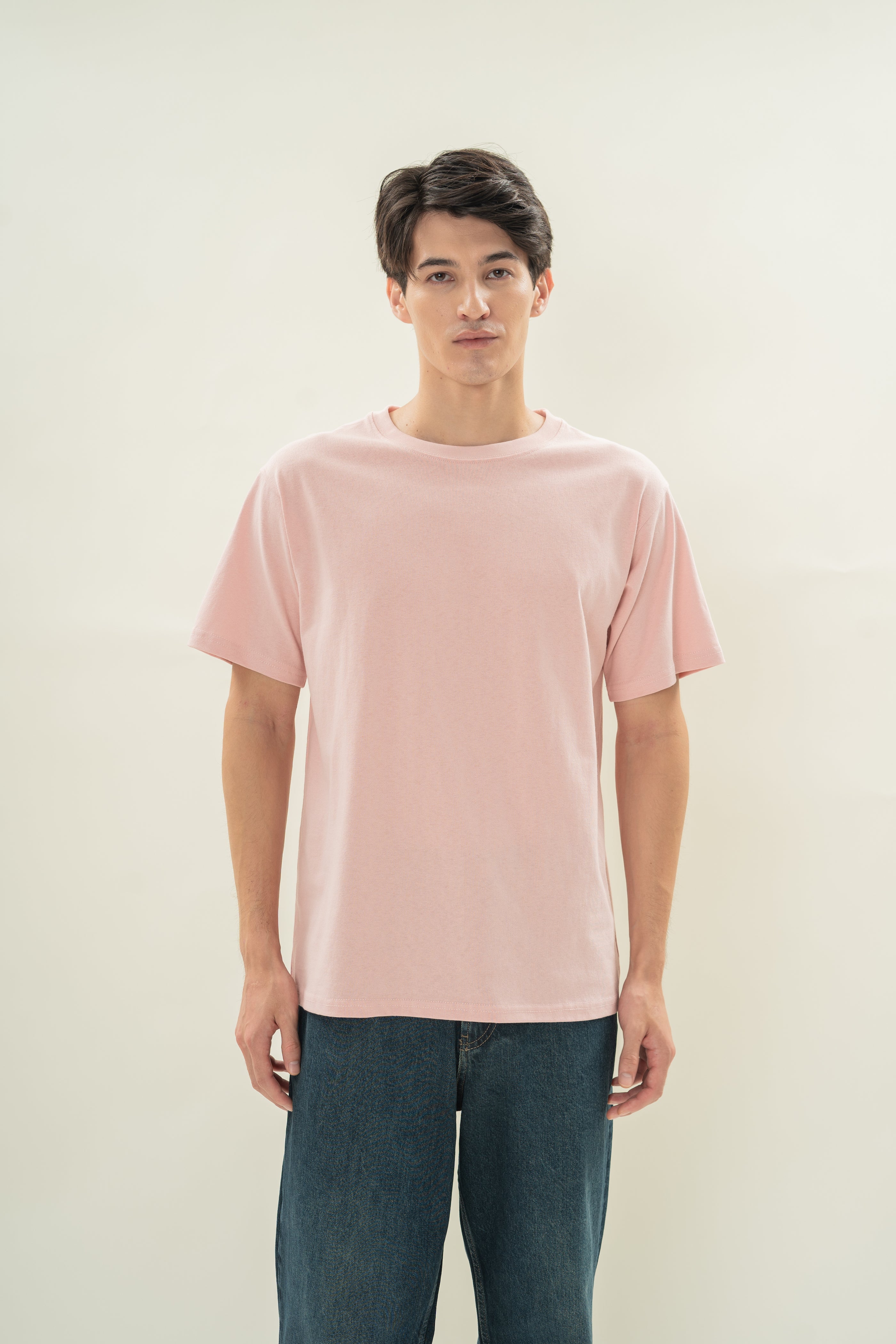 Men's Oversized Tee (N°.06) in Petal Pink