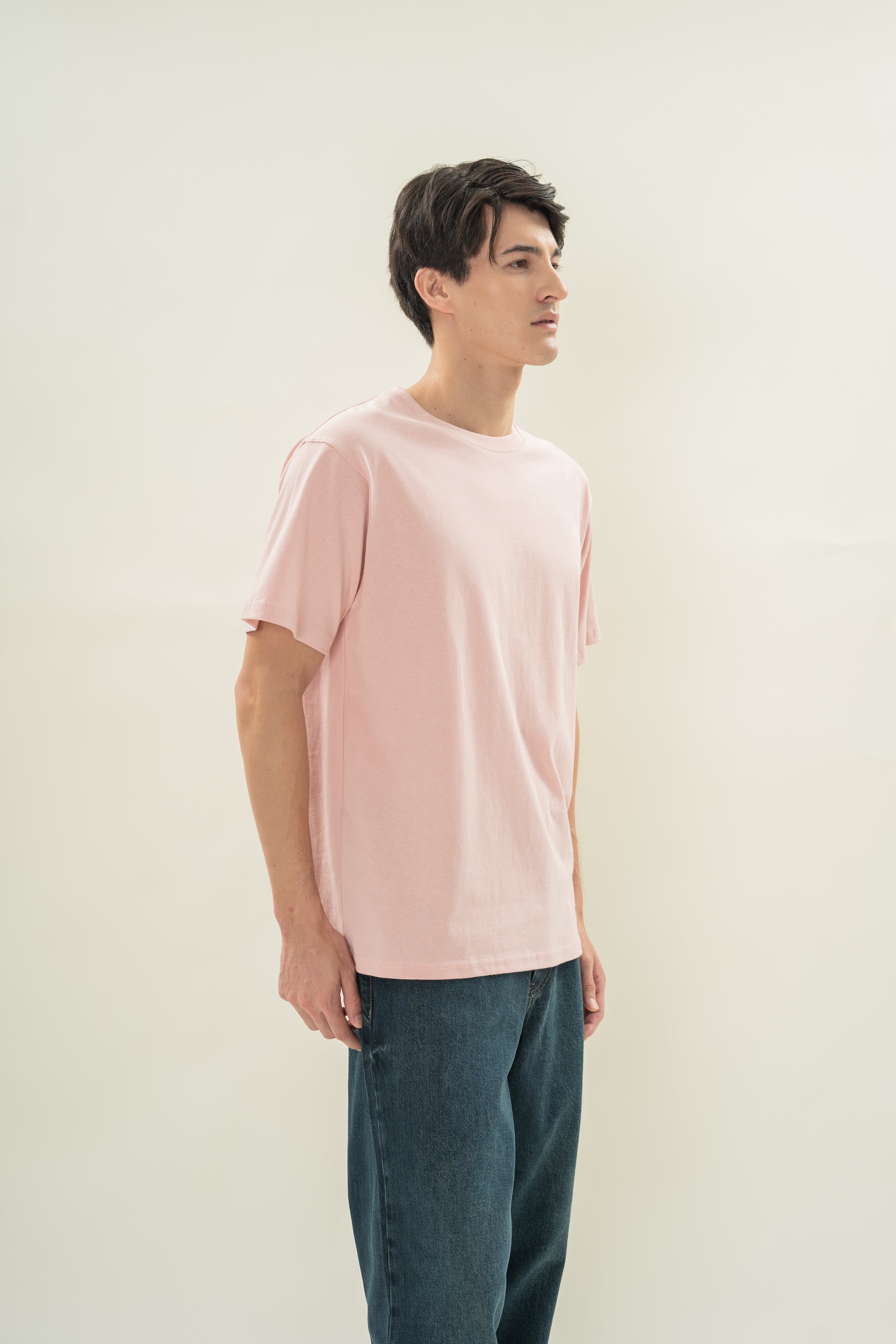 Men's Oversized Tee (N°.06) in Petal Pink