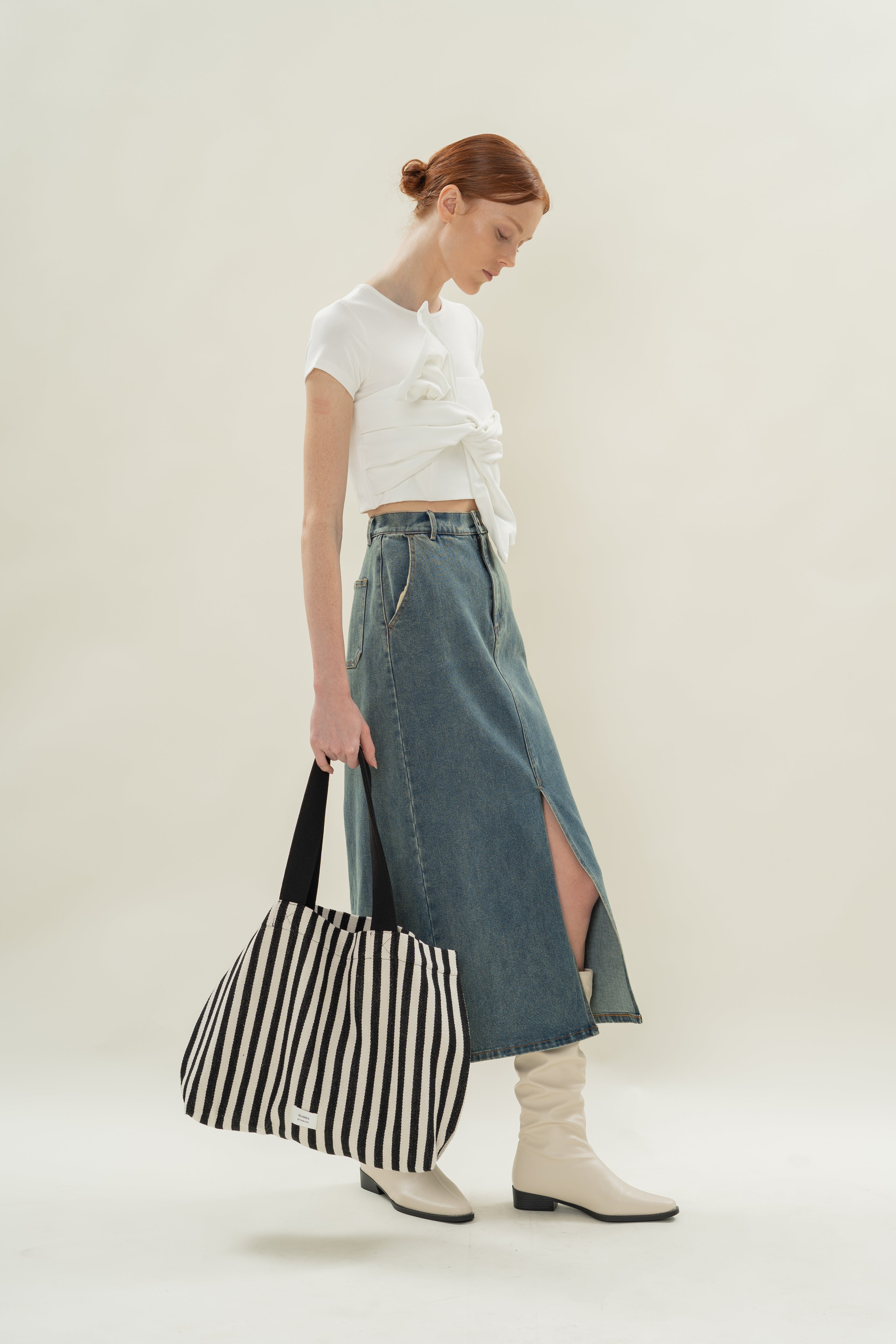 Essential Canvas Tote in Stripe