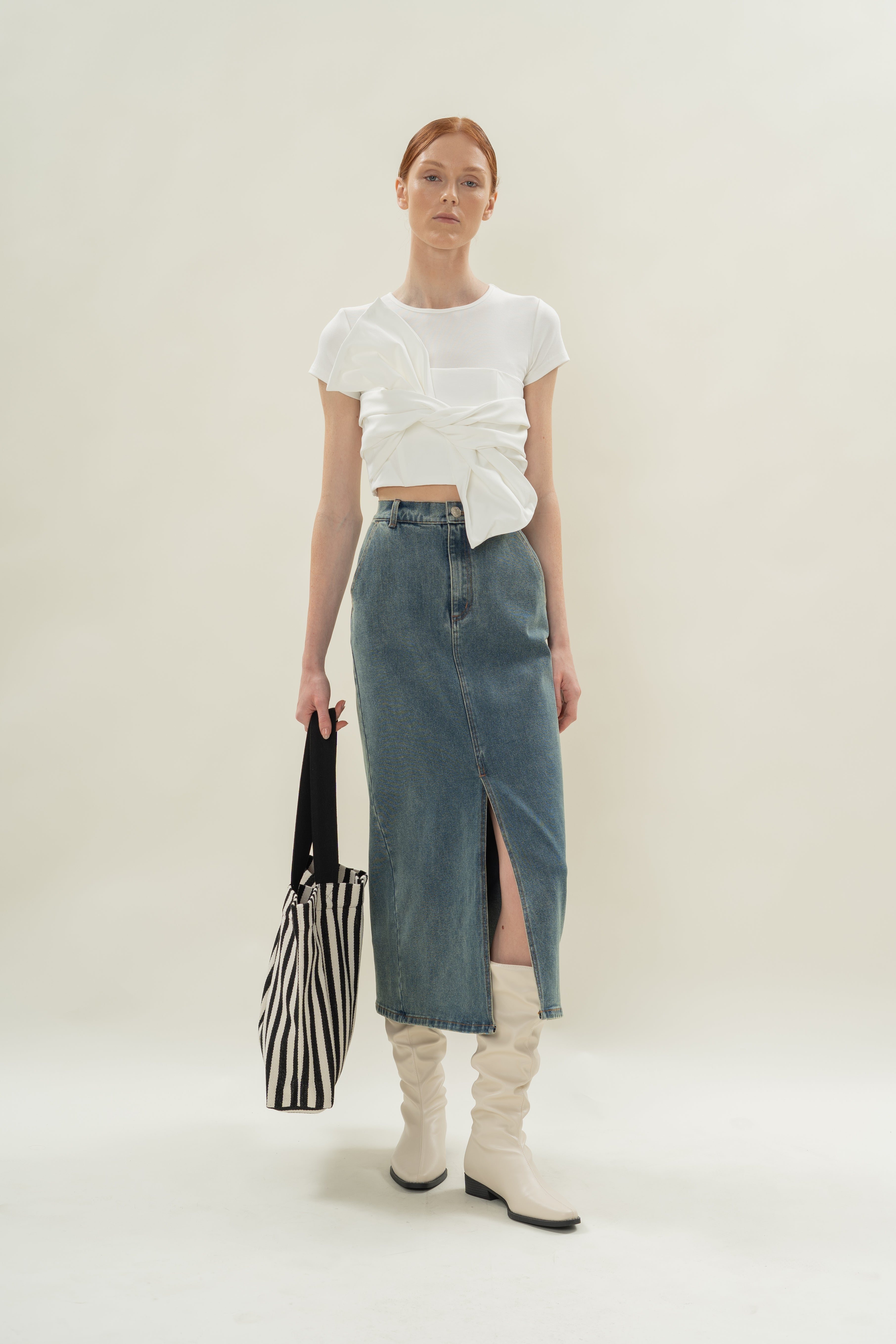 Essential Canvas Tote in Stripe