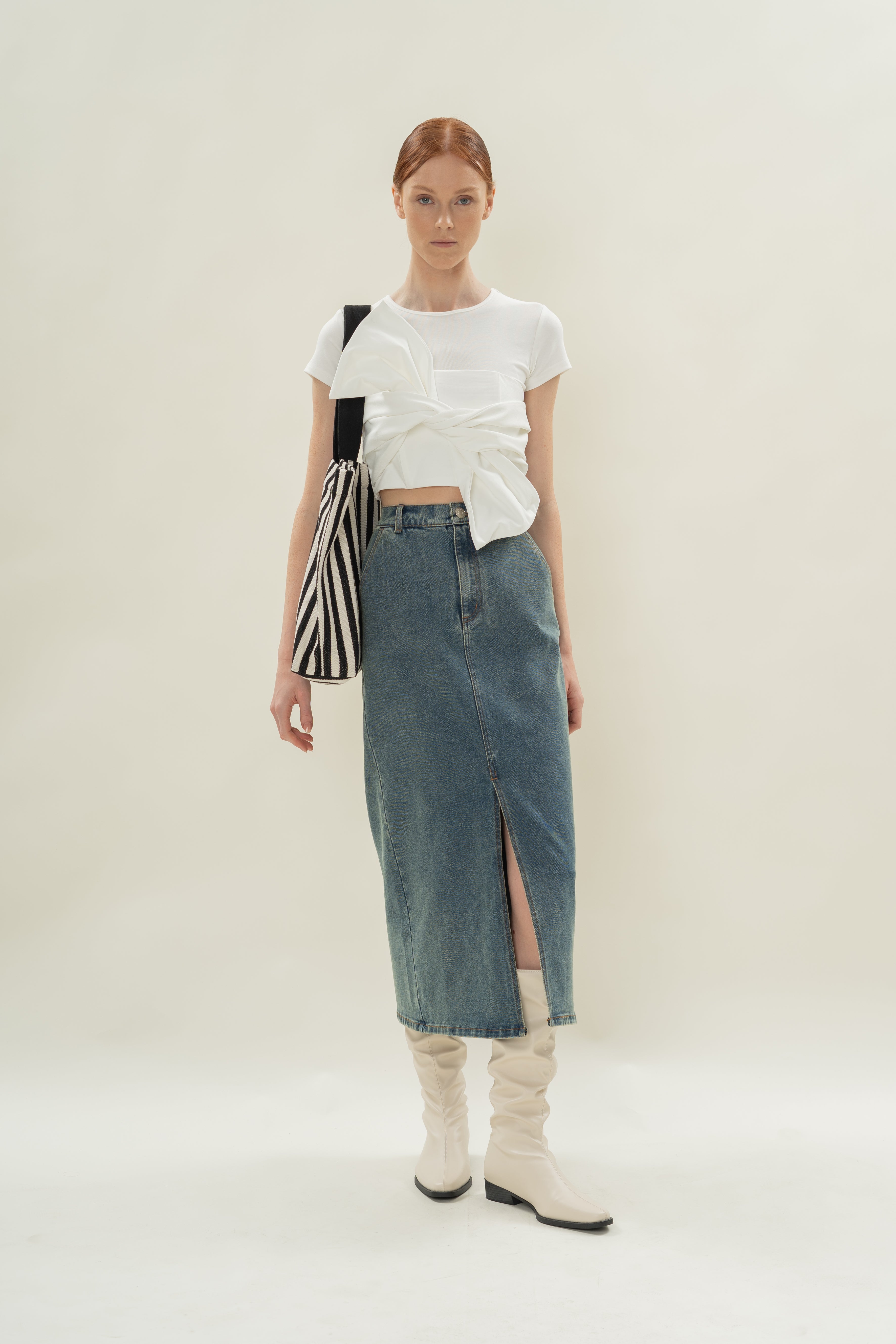Essential Canvas Tote in Stripe