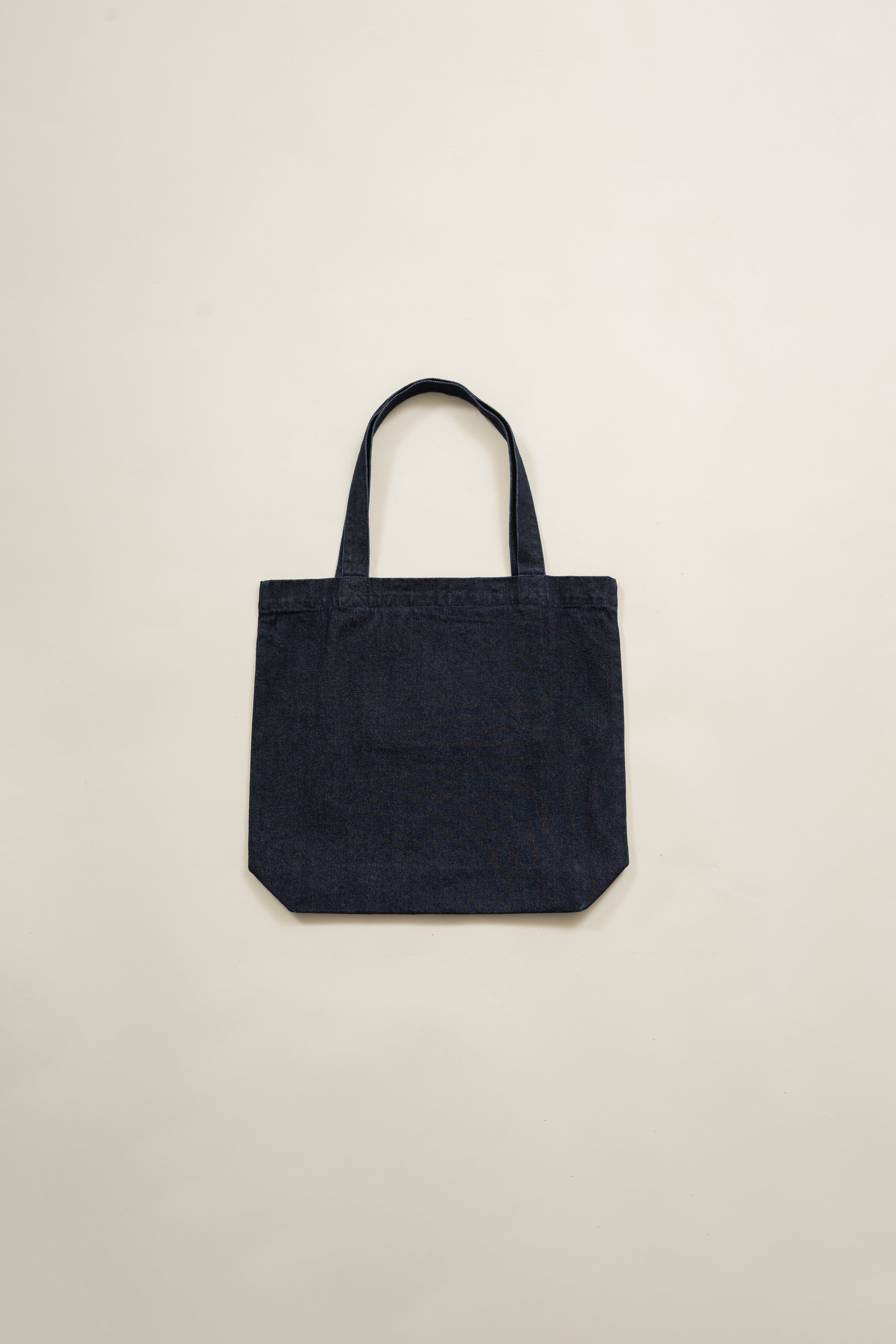 Denim Shopper Tote Bag in Dark Wash