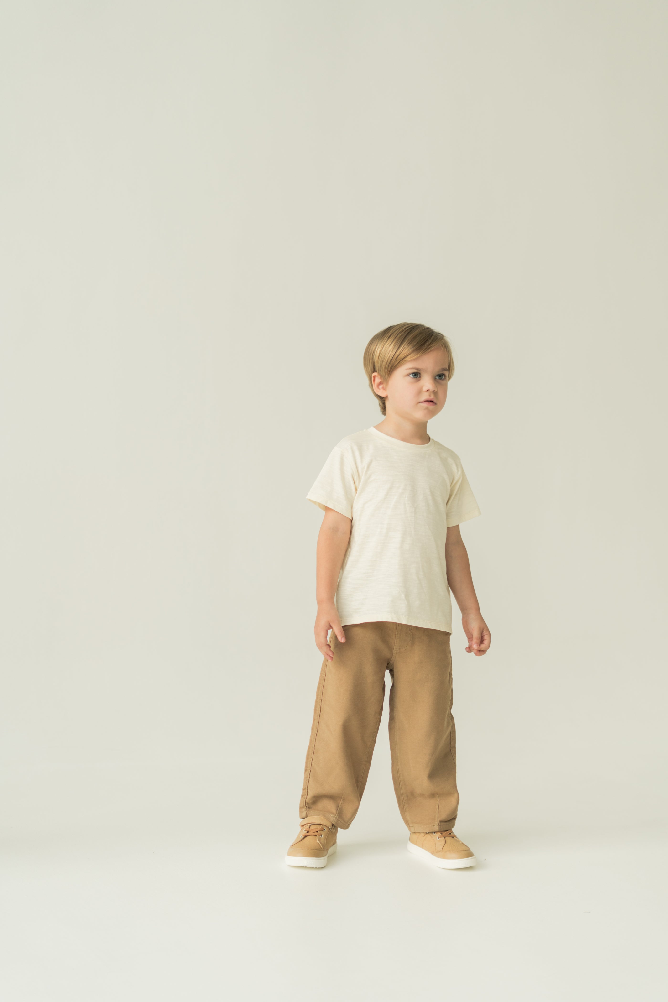 Mini Soft Short Sleeve Tee in Natural