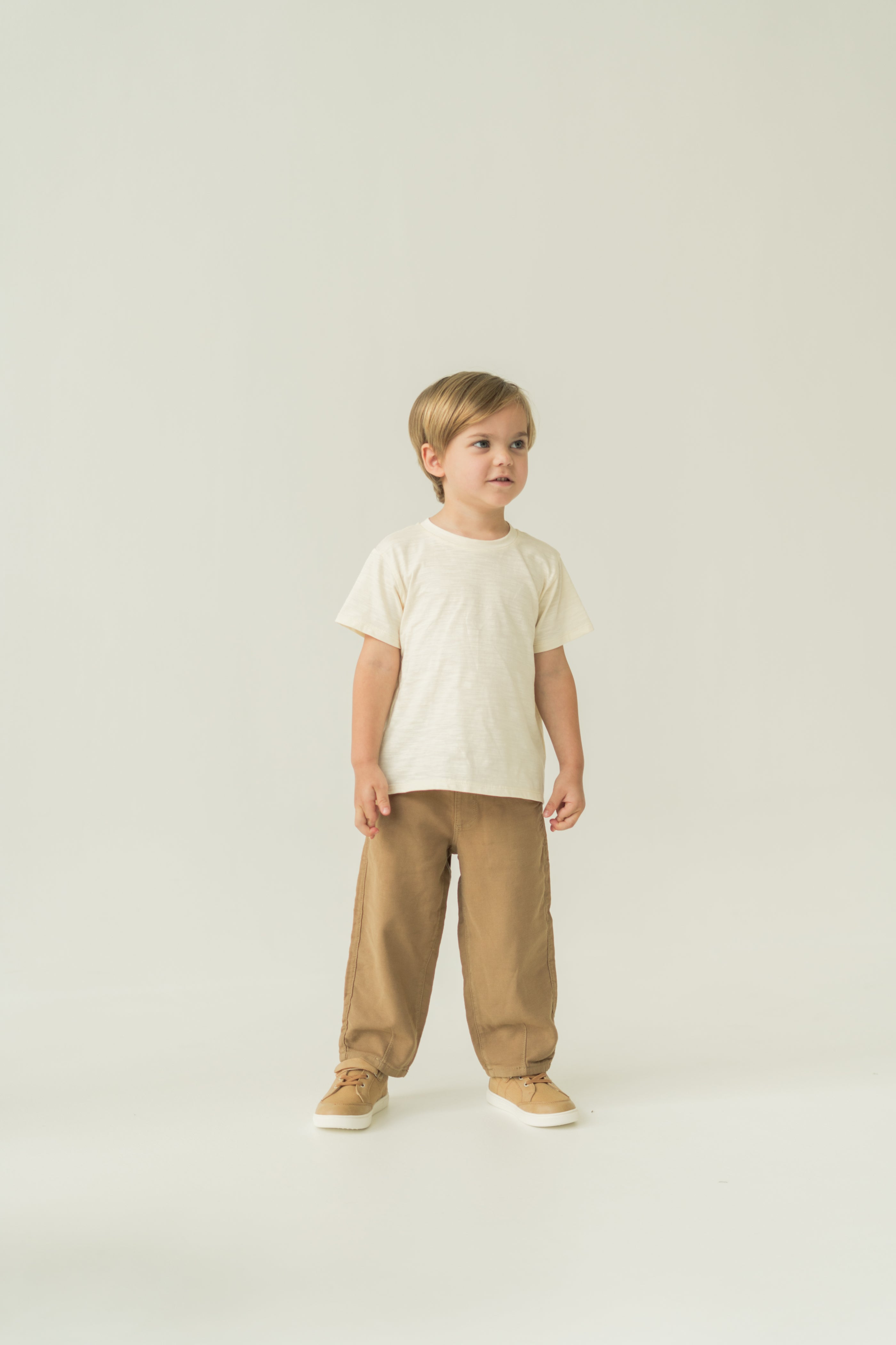 Mini Soft Short Sleeve Tee in Natural