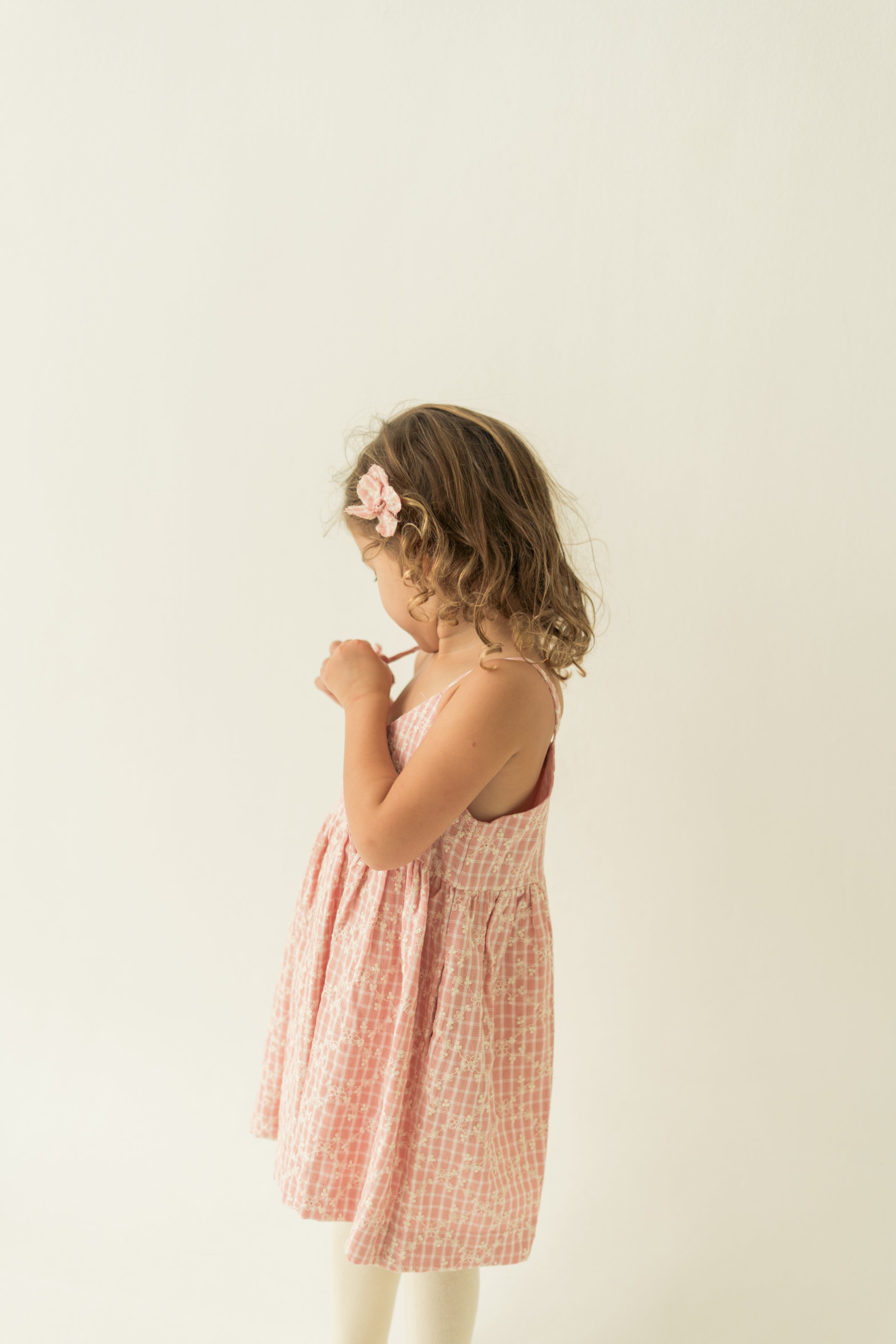 Mini Sleeveless Dress With Detachable Florals in Pink