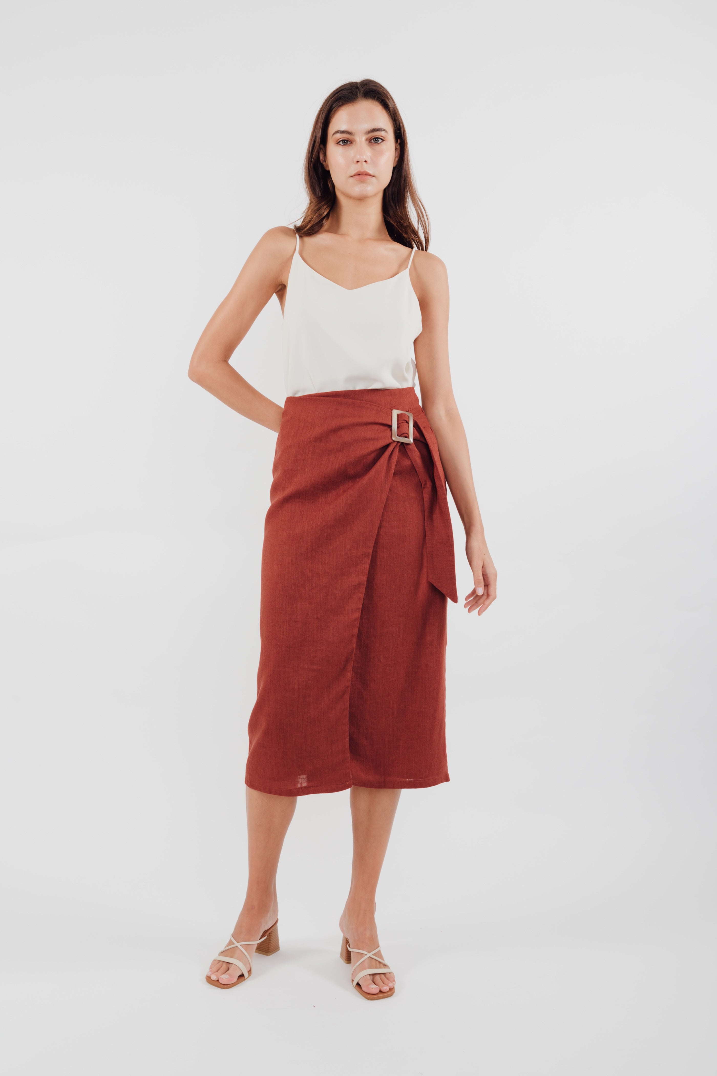 Wrap Skirt in Rust (Sale)
