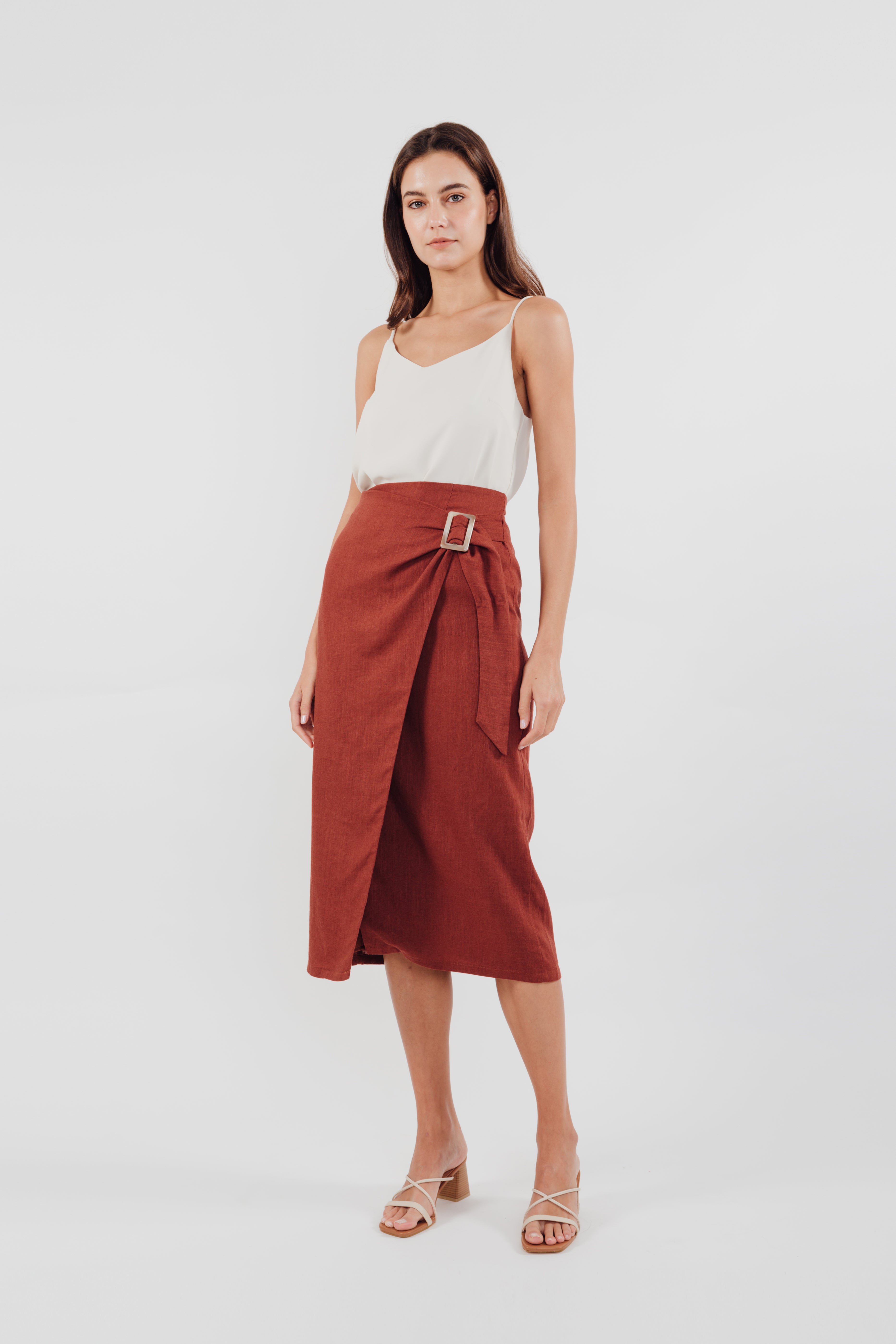 Wrap Skirt in Rust (Sale)
