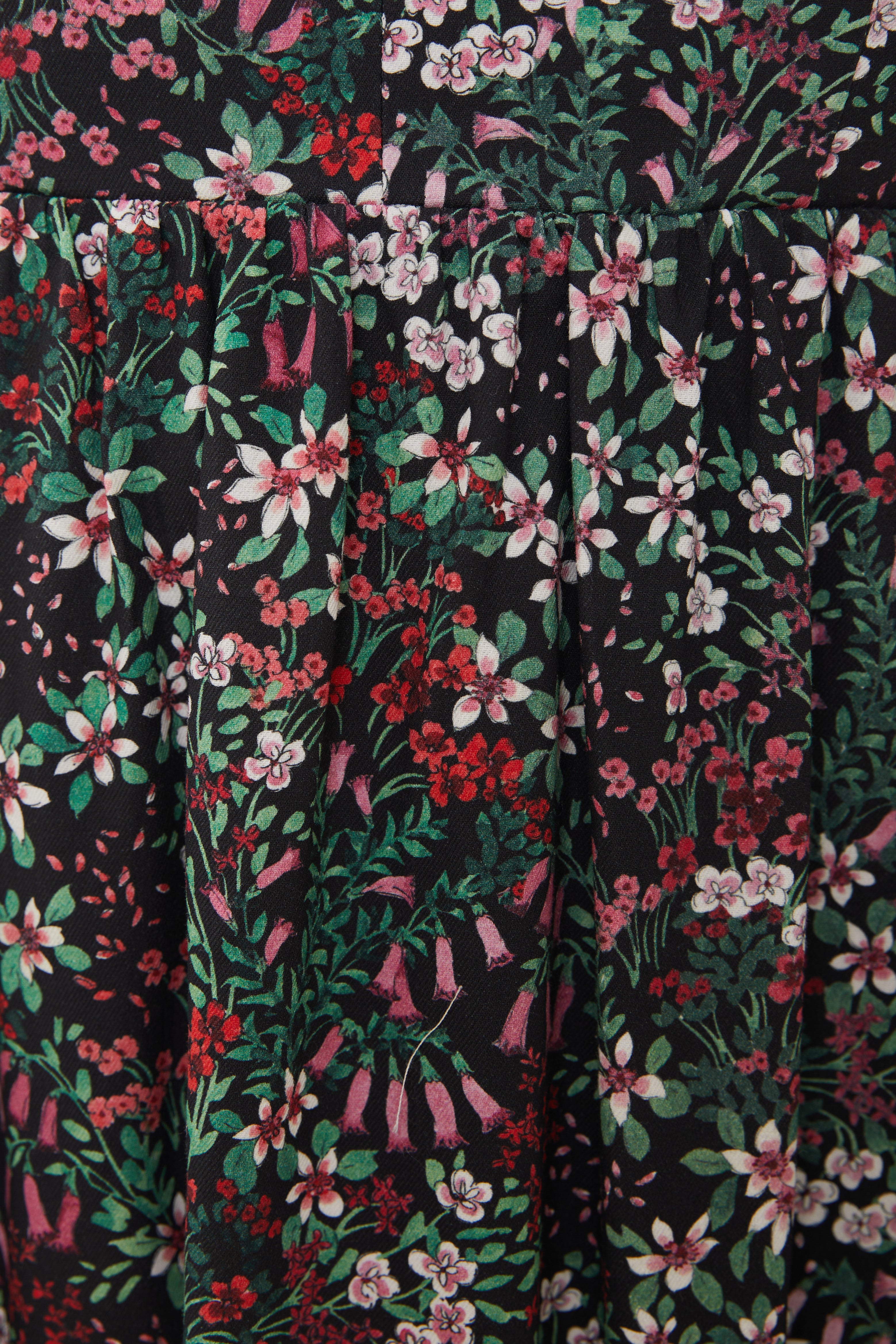 Bustier Gathered Midi Dress in Wild