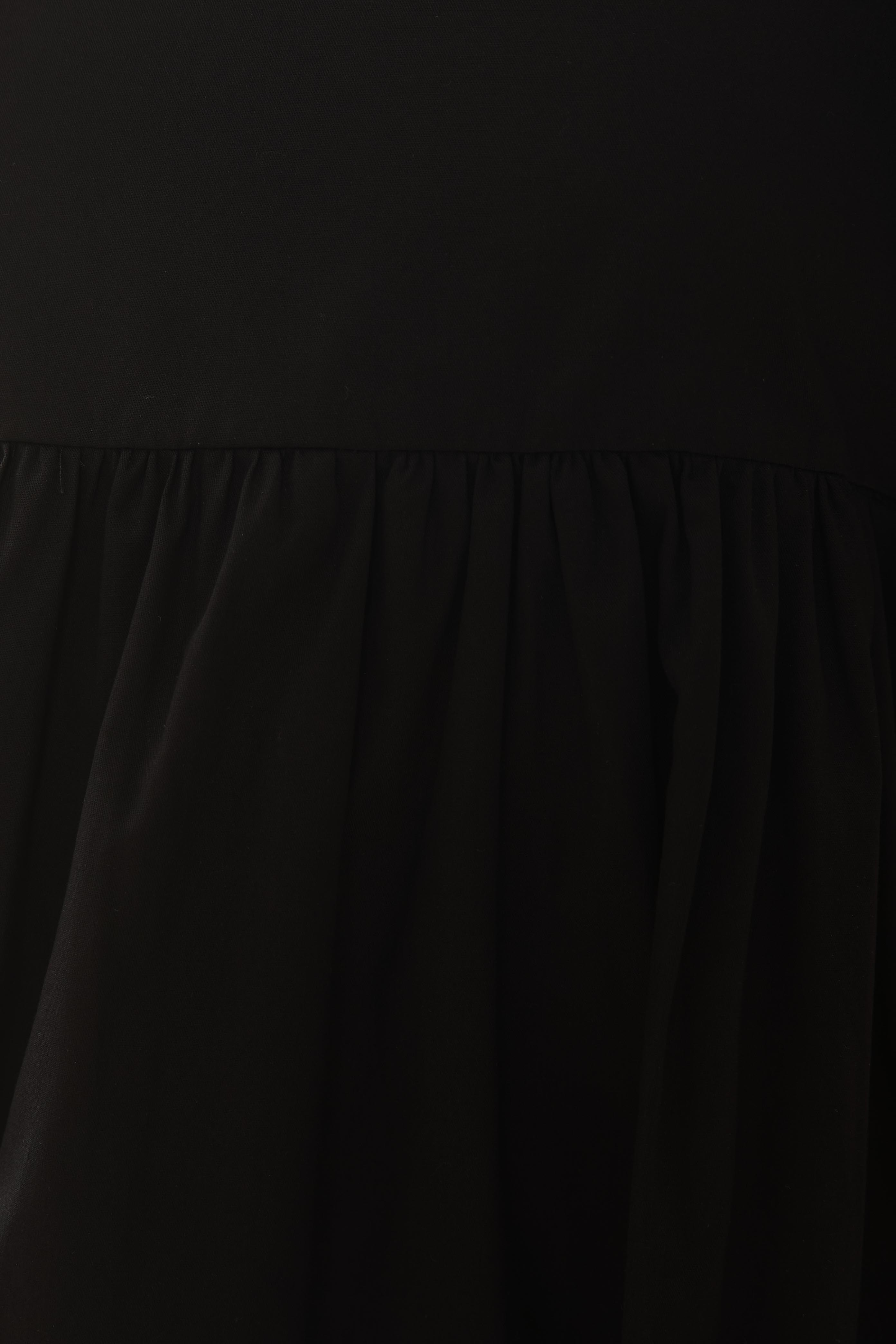 Square Neck Mini Dress in Black