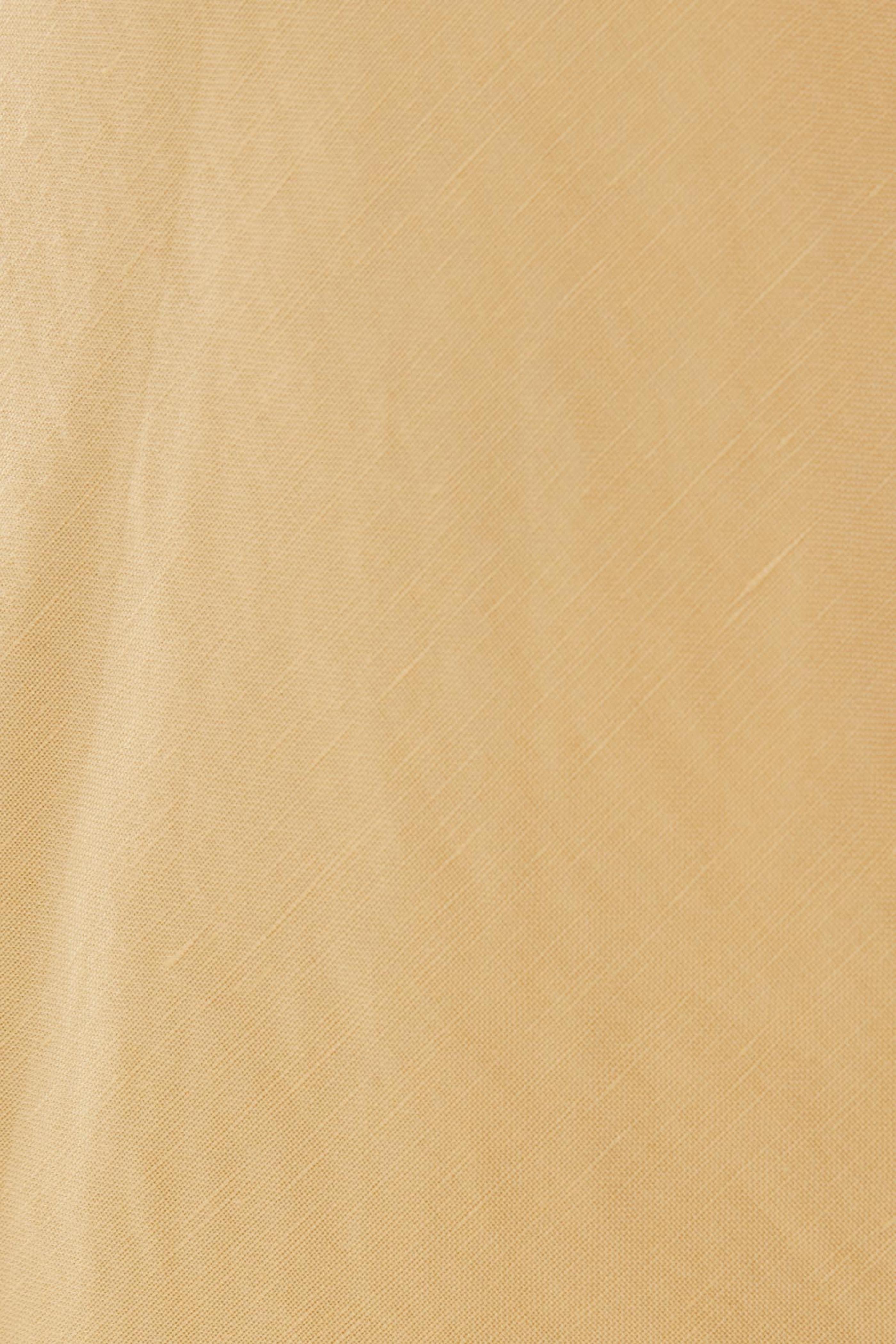 Linen Slip Dress in Pale Yellow