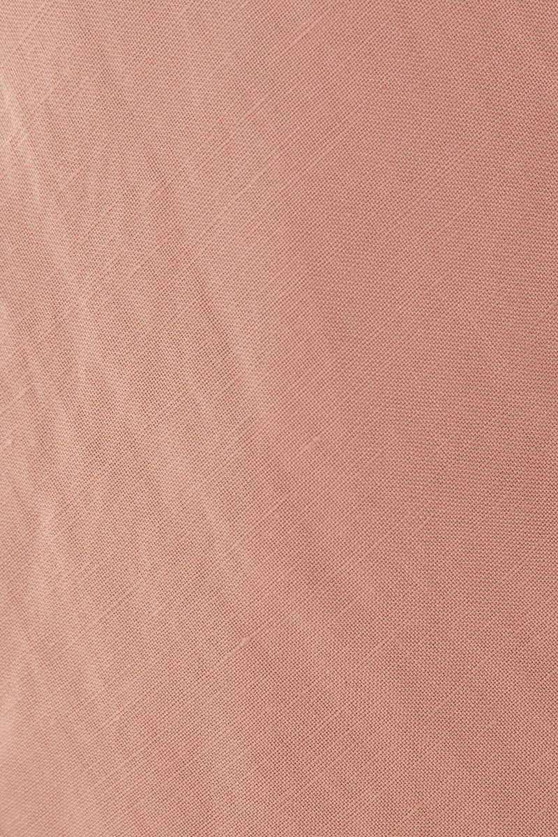 Linen Slip Dress in Petal Pink