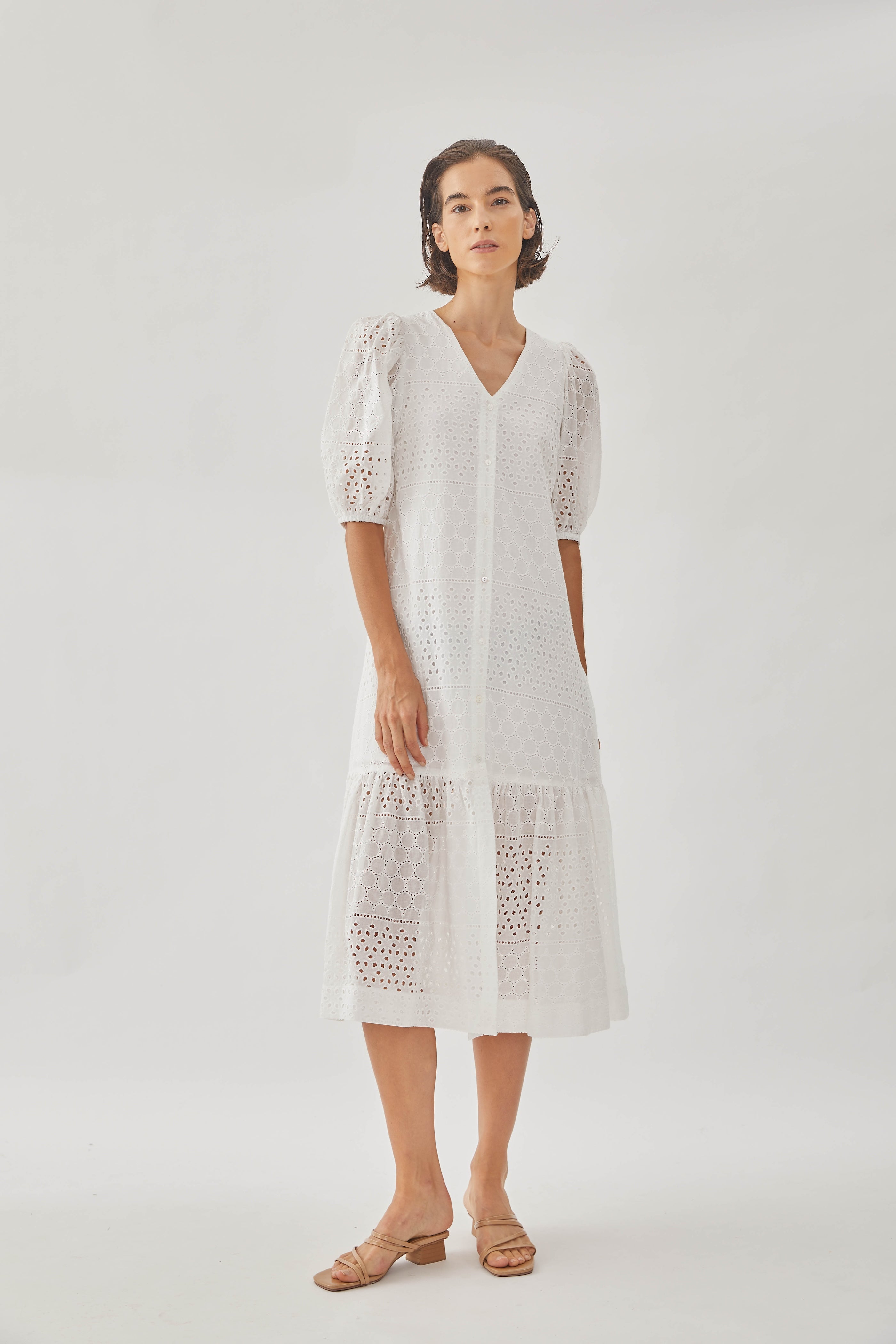 Catching Daylight Midi Tiered Dress