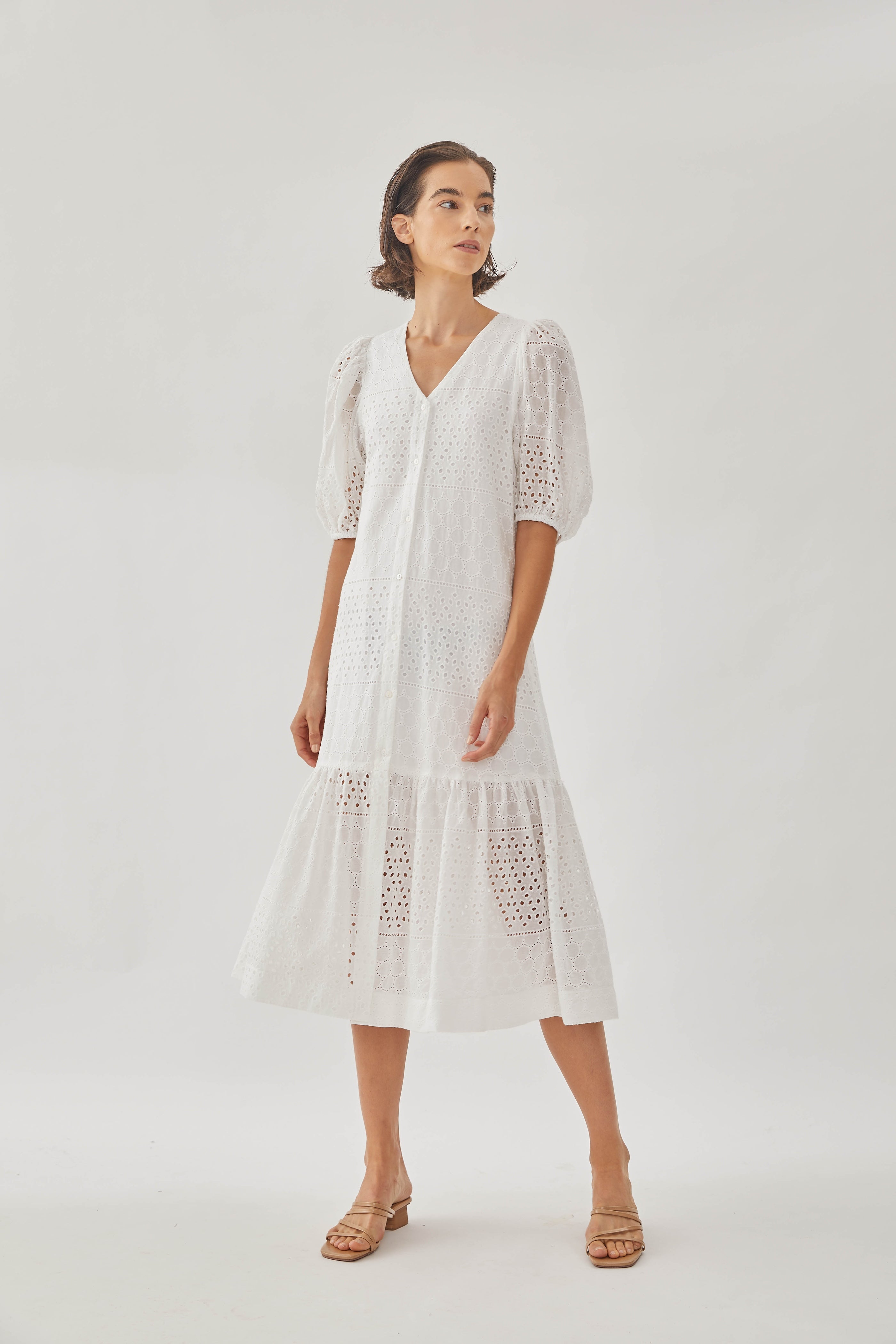 Catching Daylight Midi Tiered Dress