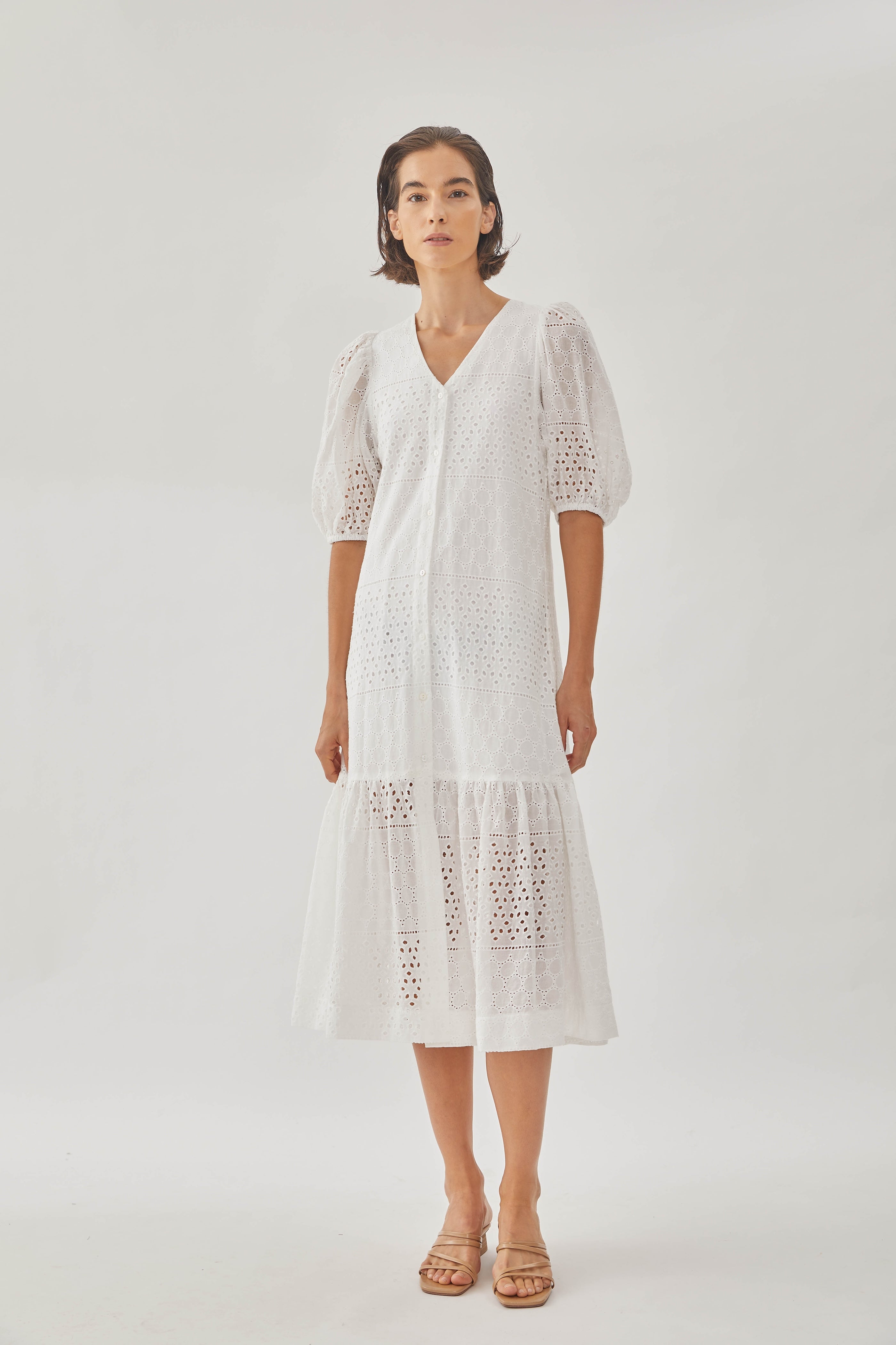 Catching Daylight Midi Tiered Dress