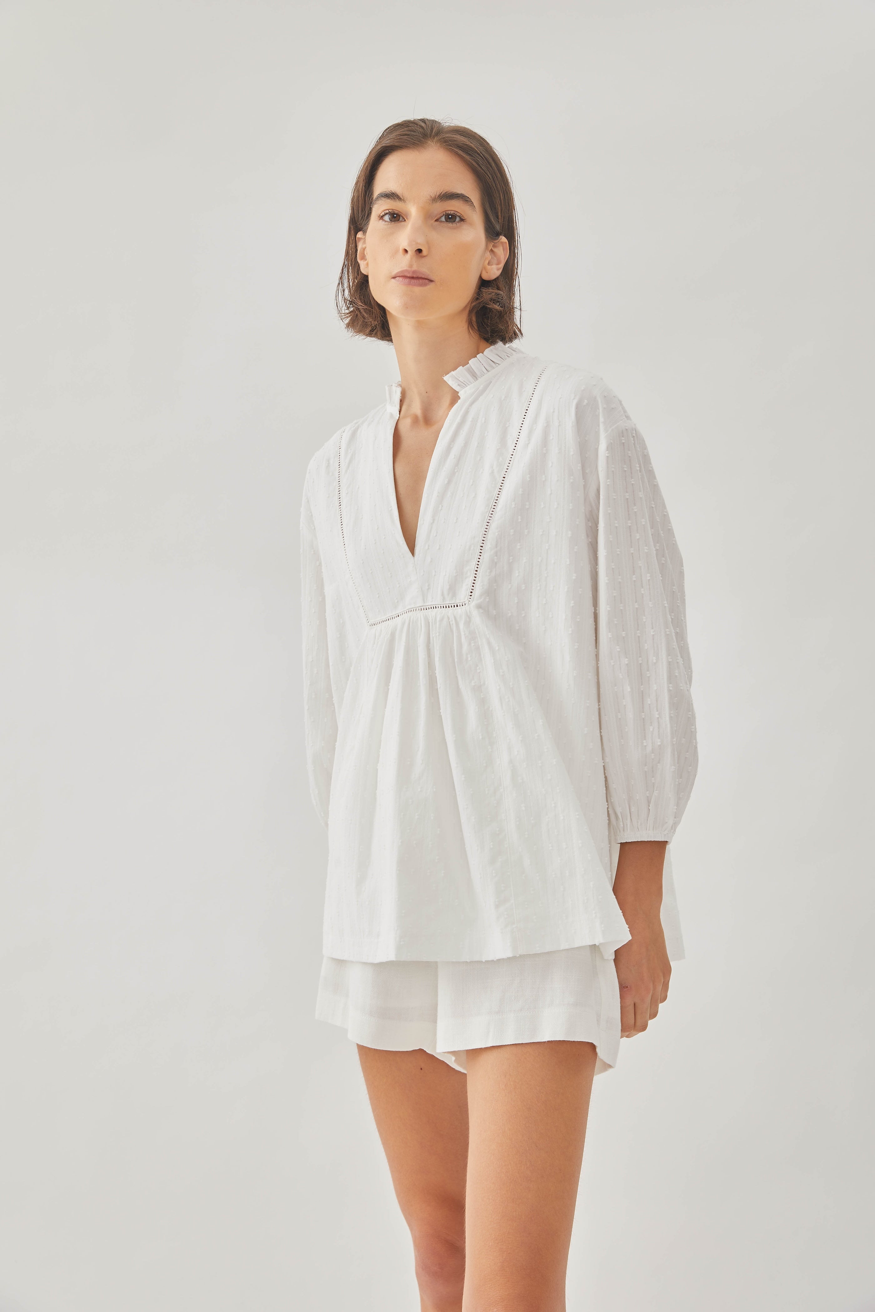 Embroidered Cotton Blouse