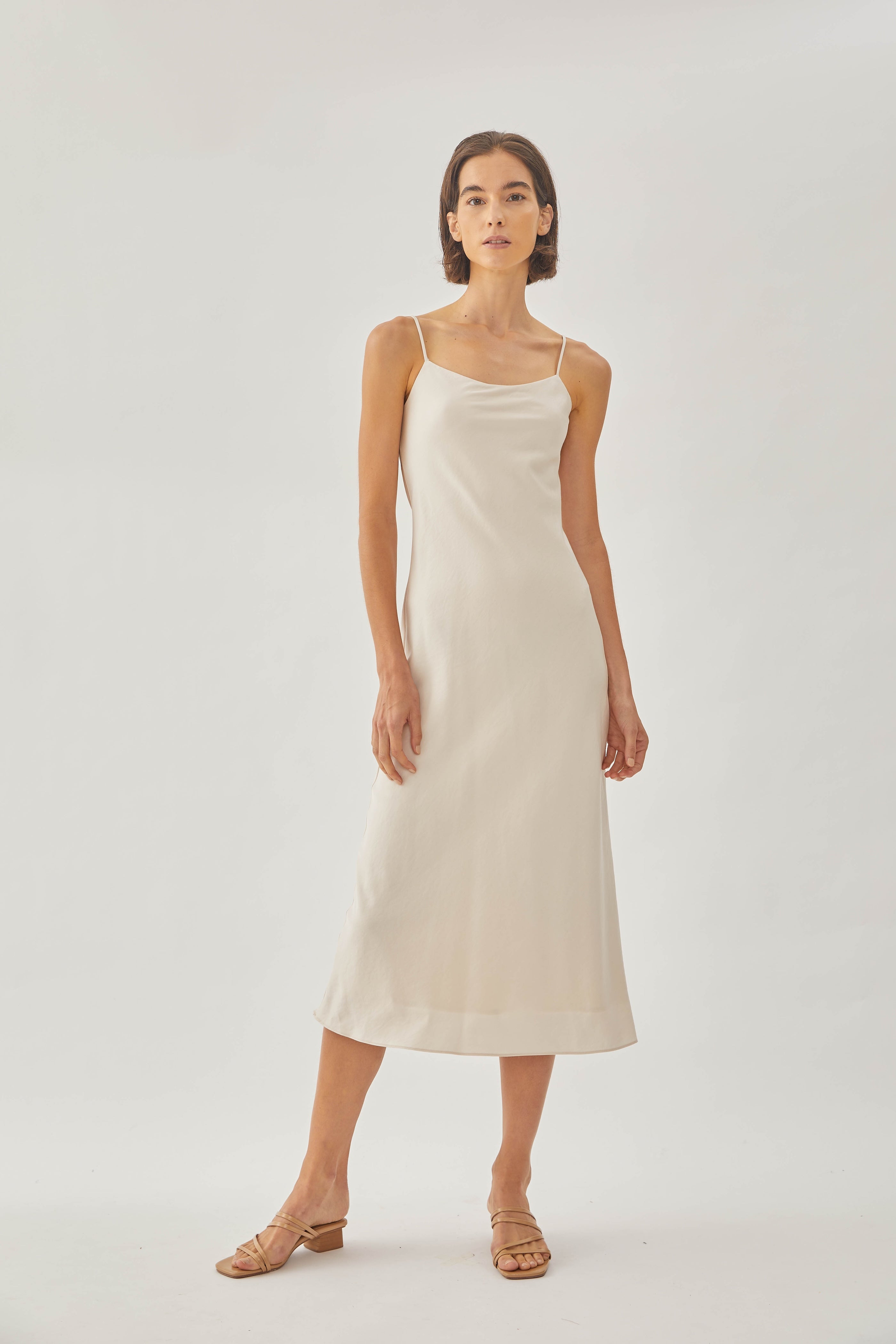 Slip Dress in Sand