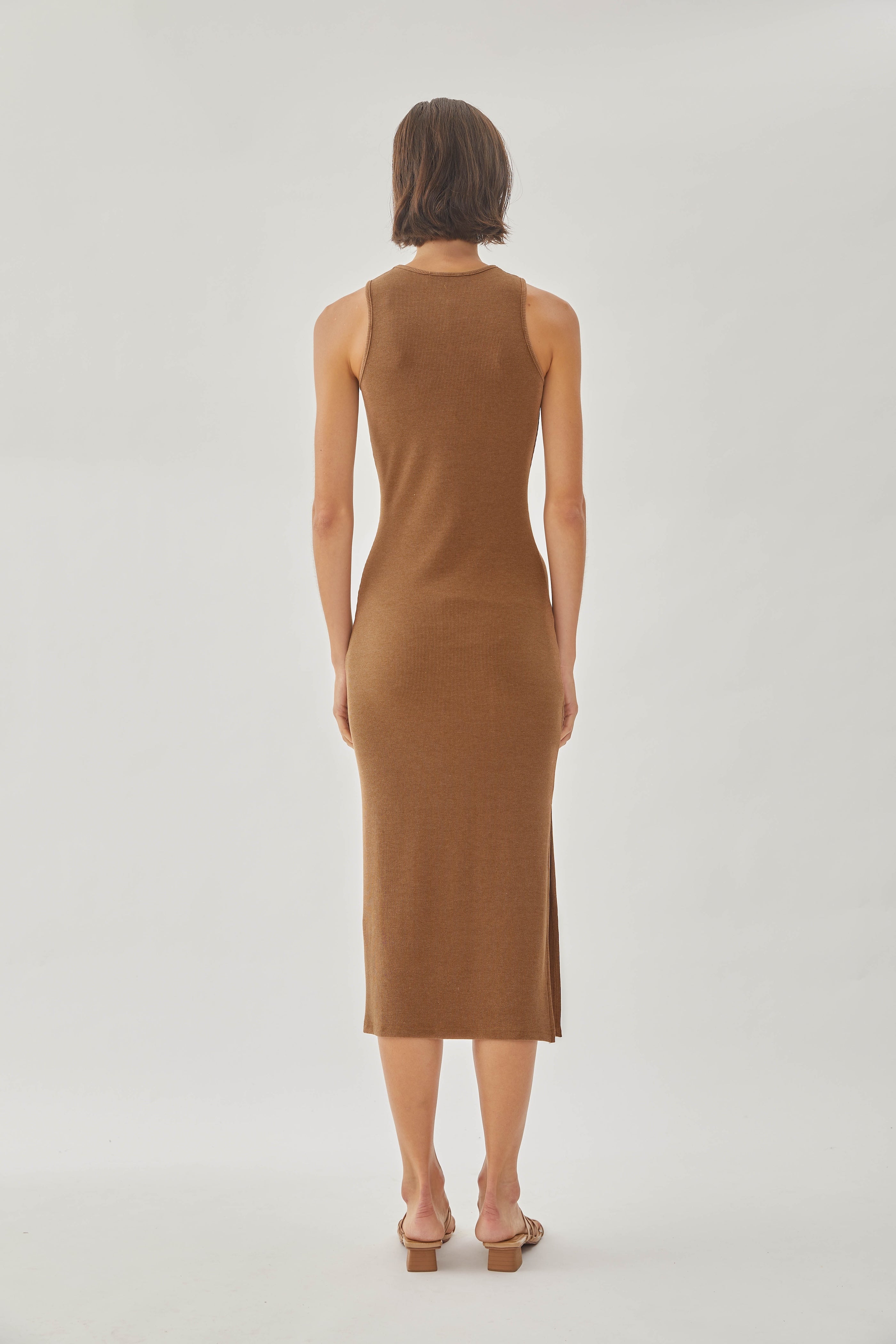 Knitted Dress in Brown