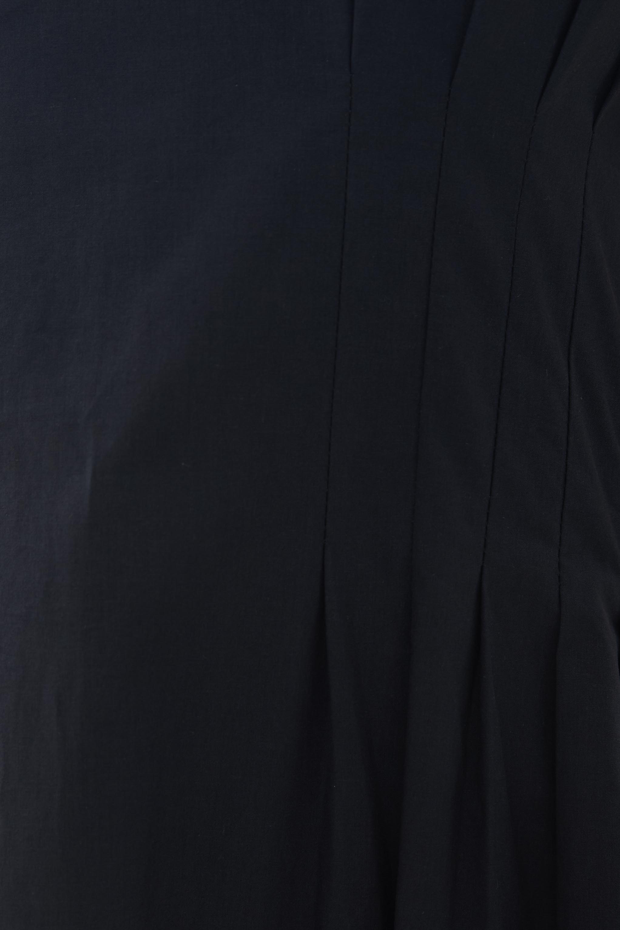 Pleated Waist Dress in Midnight