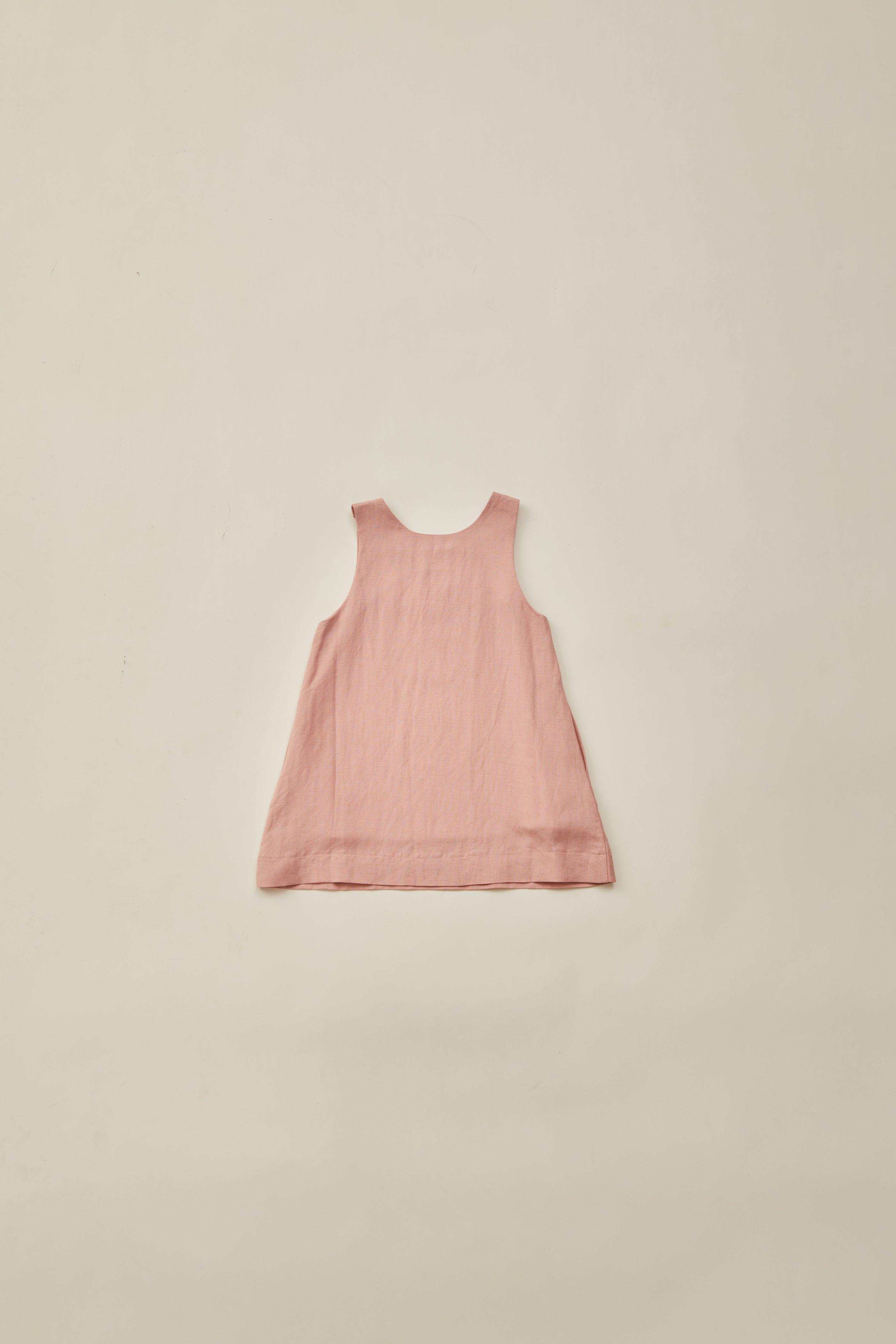 Mini Sleeveless A-Line Dress in Petal Pink